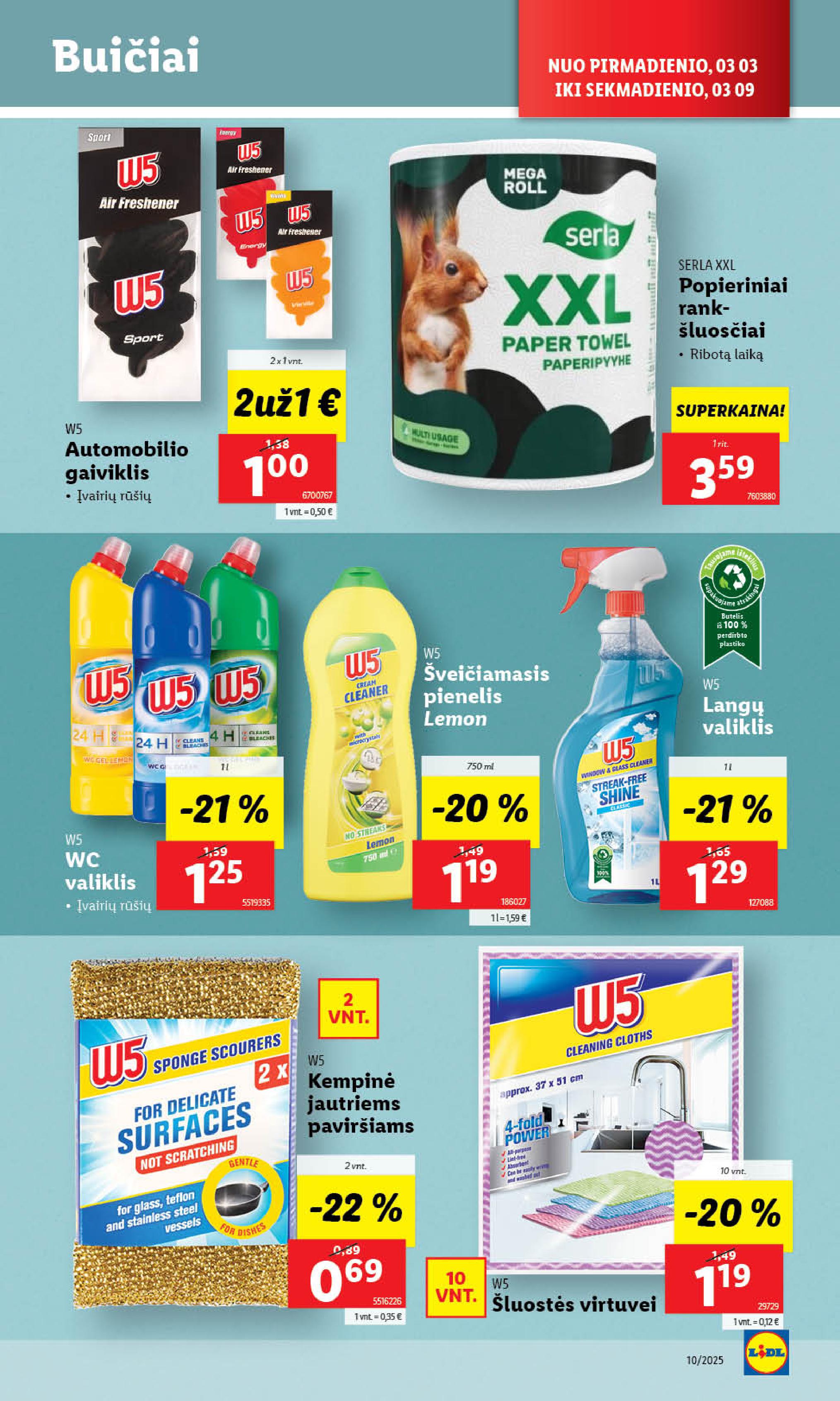 Naujausias LIDL kaininis katalogas 2025.03.03 - 2025.03.09