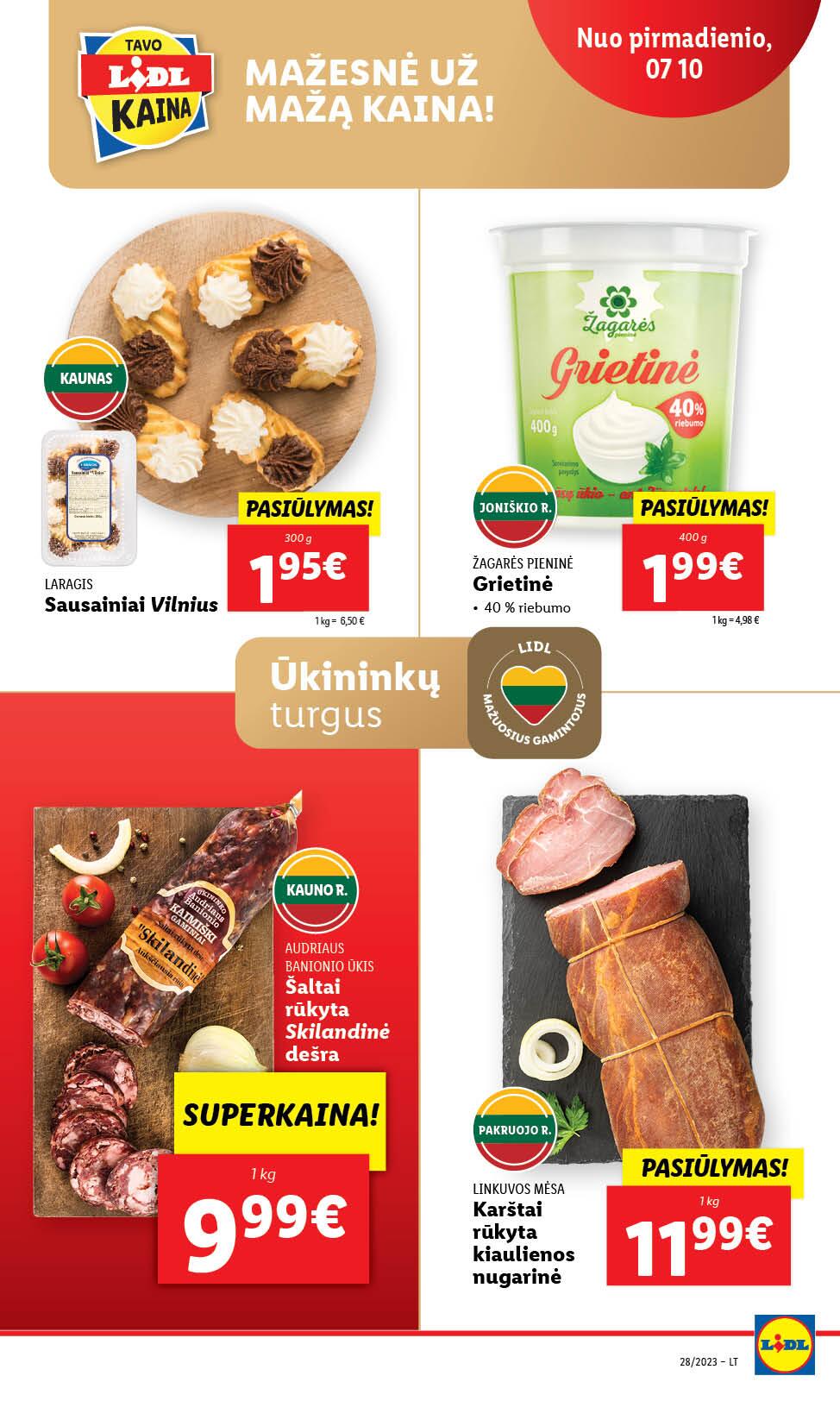 Naujausias LIDL kaininis katalogas 2023.07.10 - 2023.07.16