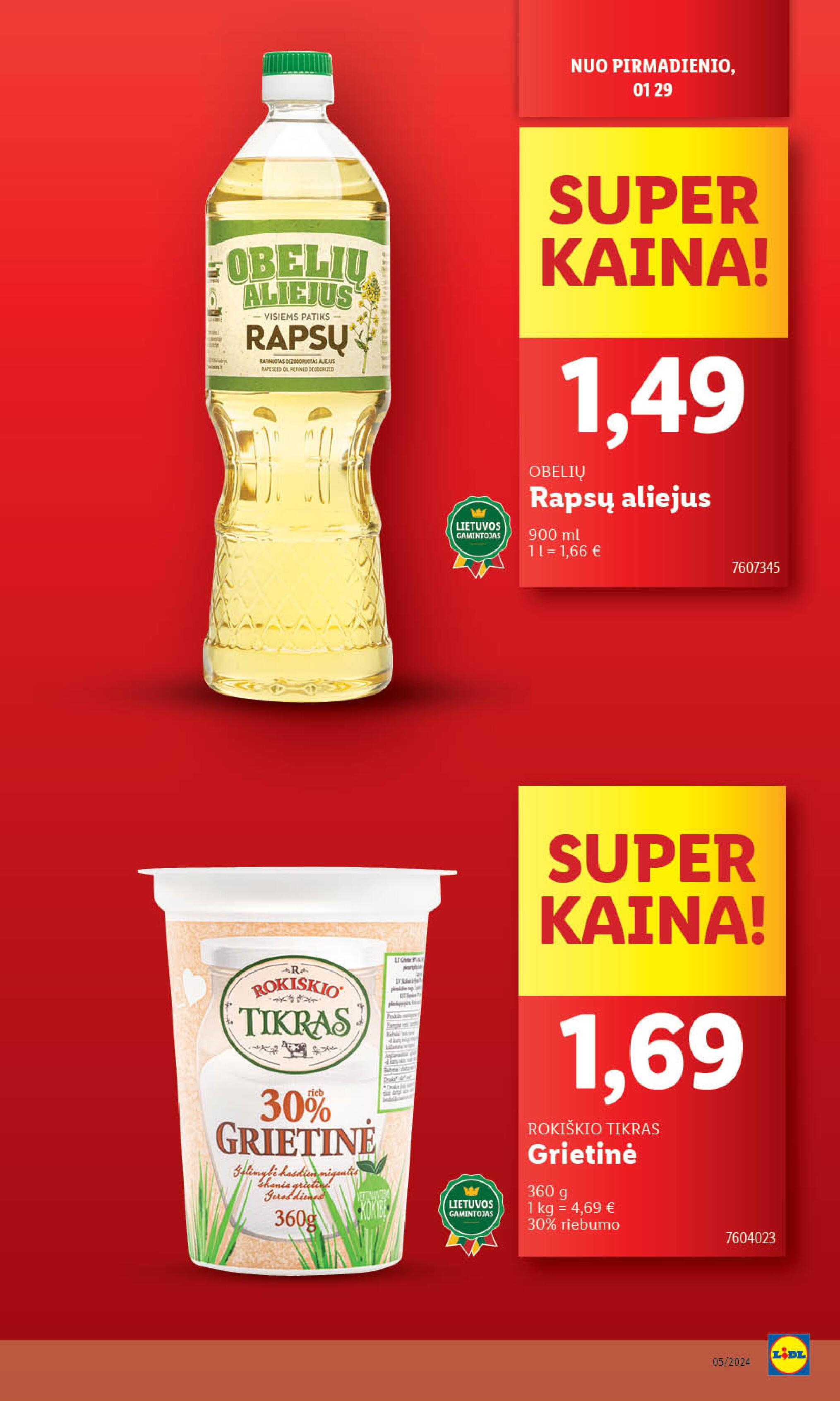 Naujausias LIDL kaininis katalogas 2024.01.29 - 2024.02.04