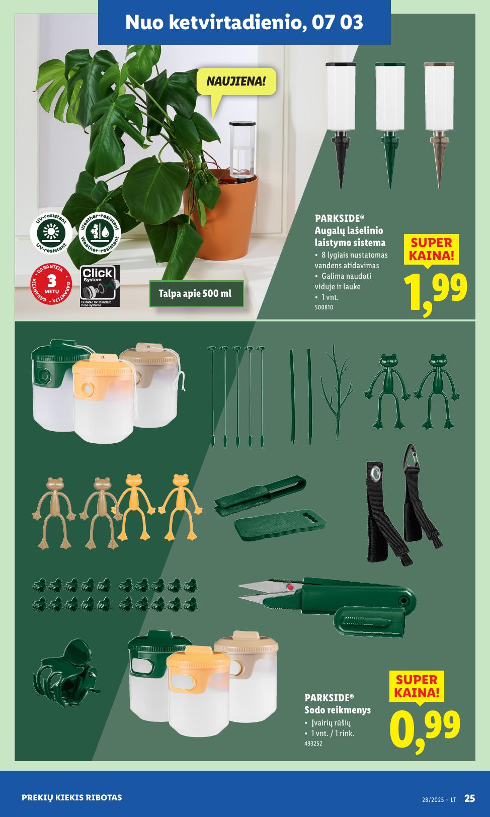 LIDL ne maisto prekių leidinys 2025.06.30 - 2025.07.06