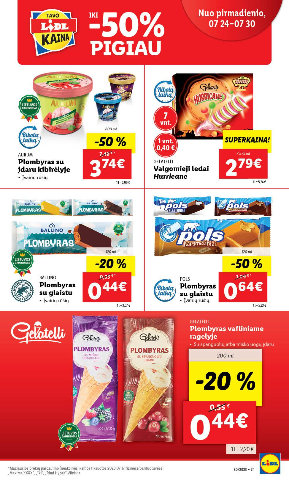 Naujausias LIDL kaininis katalogas 2023.07.24 - 2023.07.30