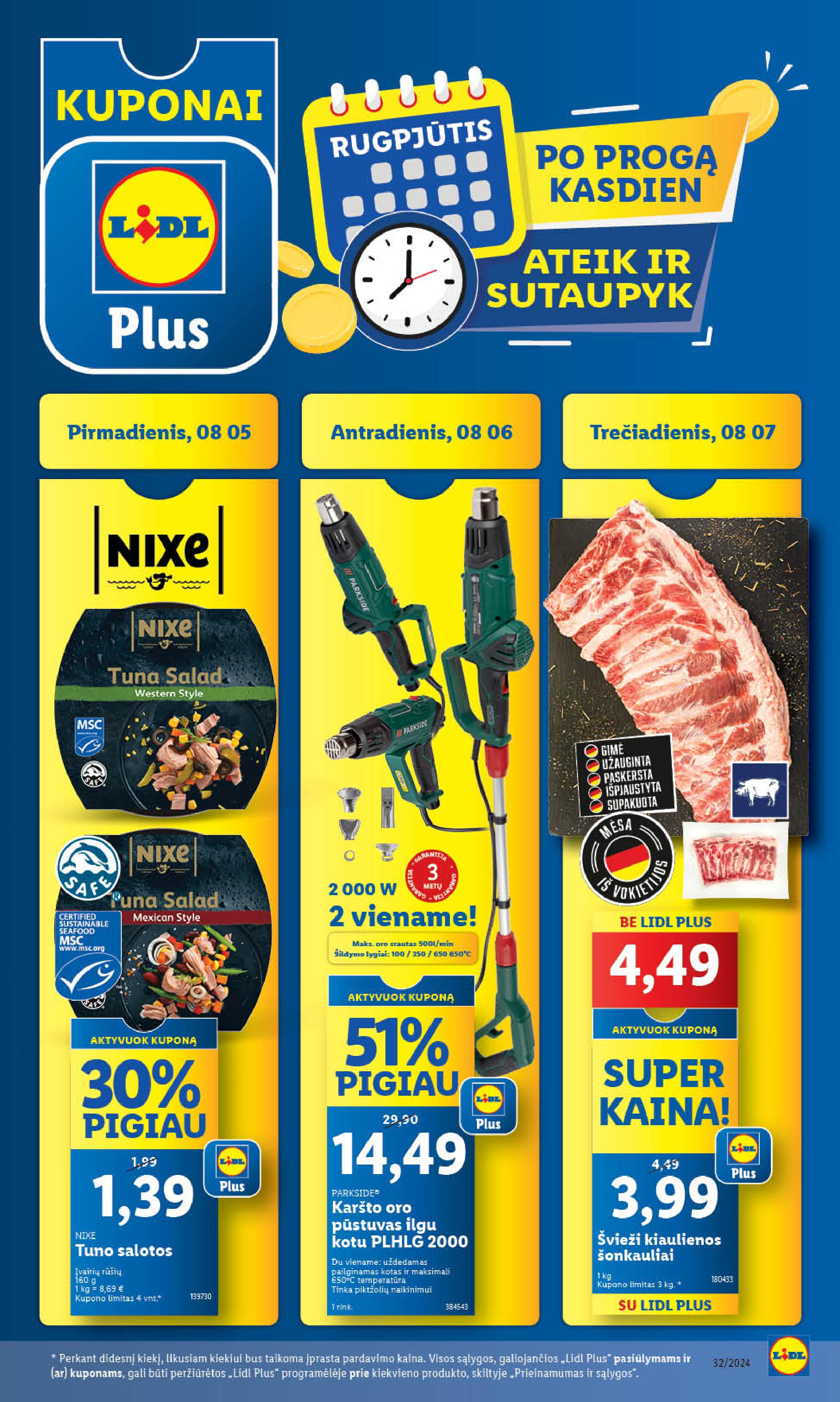 Naujausias LIDL kaininis katalogas 2024.08.05 - 2024.08.11