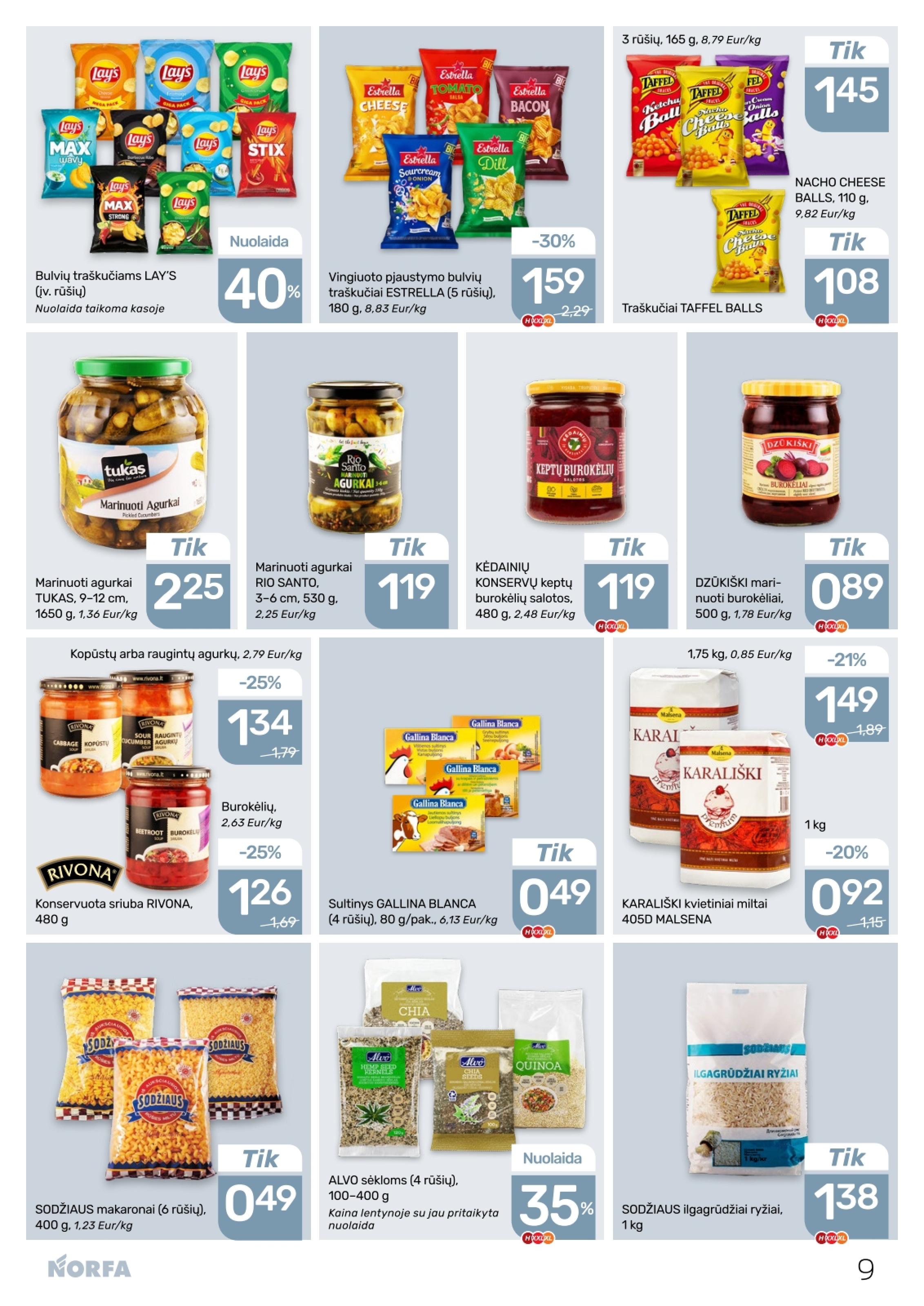 Naujausias NORFA kaininis katalogas 2026.04.02 - 2026.04.15