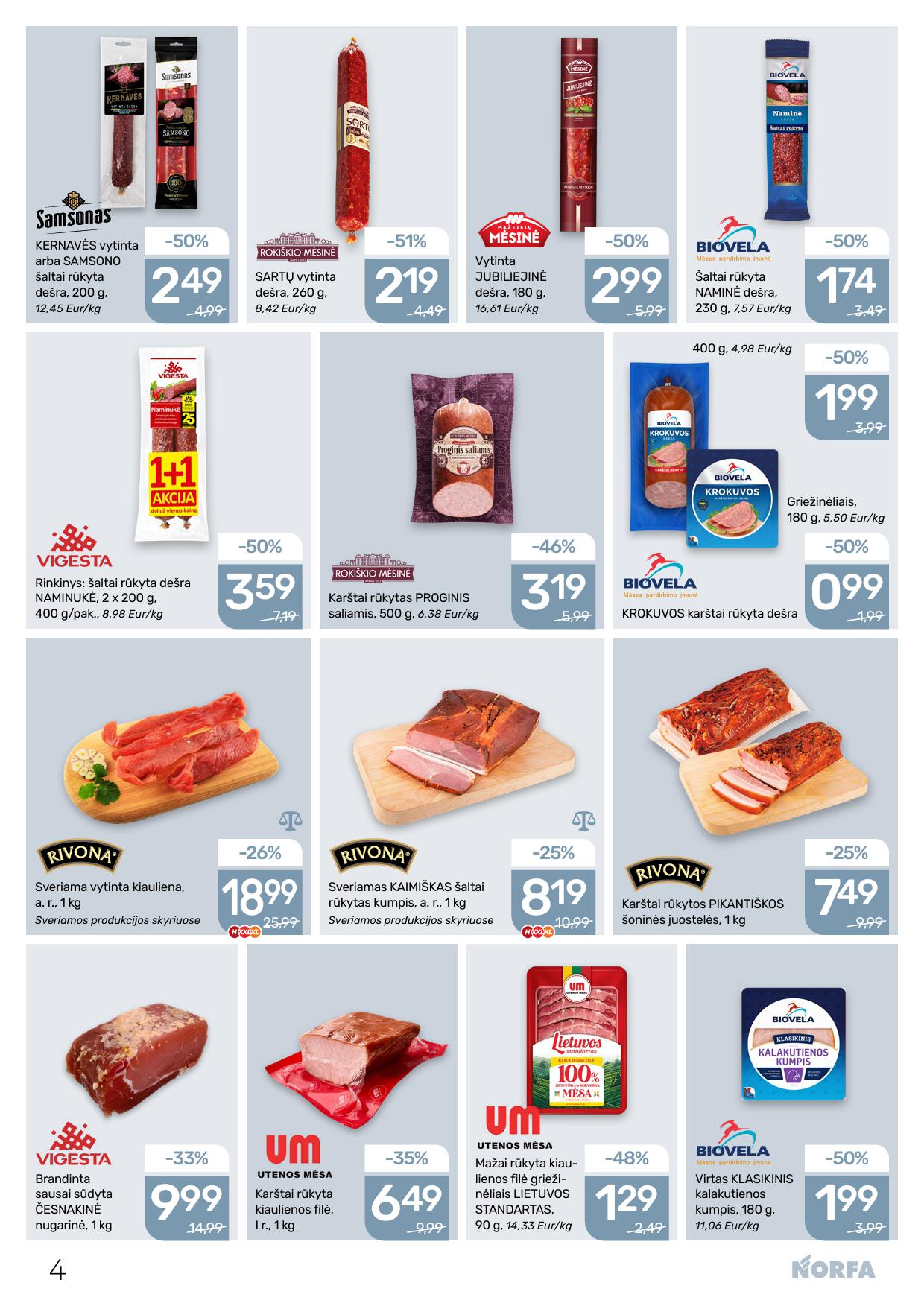 Naujausias NORFA kaininis katalogas 2026.03.05 - 2026.03.18