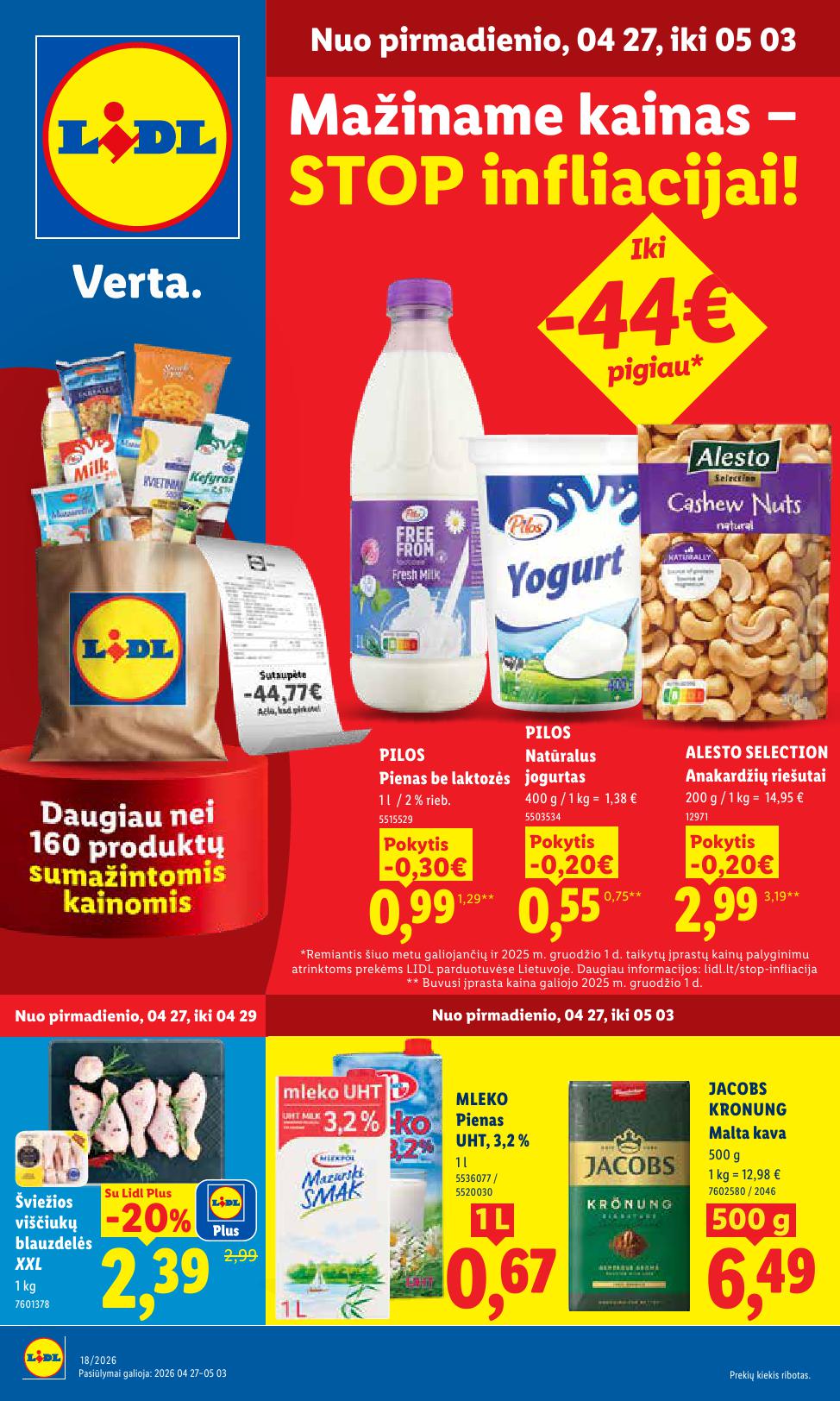 Naujausias LIDL kaininis katalogas 2026.04.27 - 2026.05.03