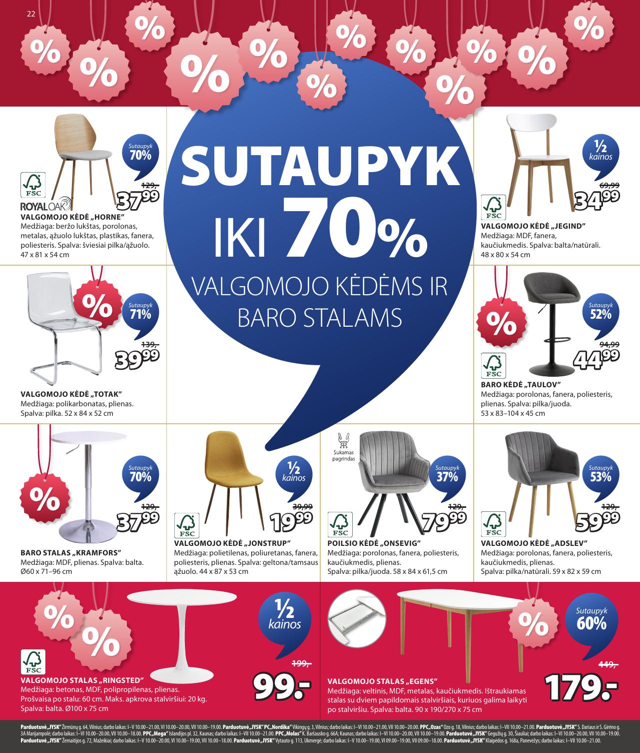 JYSK akcijų ir nuolaidų leidinys galioja 2025.07.01 - 2025.07.14