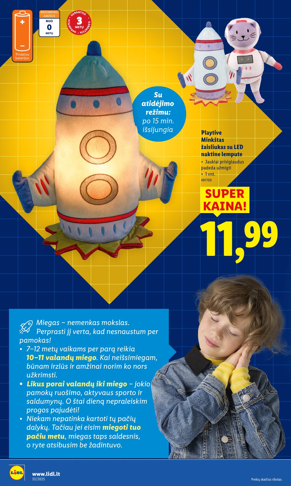 LIDL ne maisto prekių leidinys 2025.08.11 - 2025.08.17