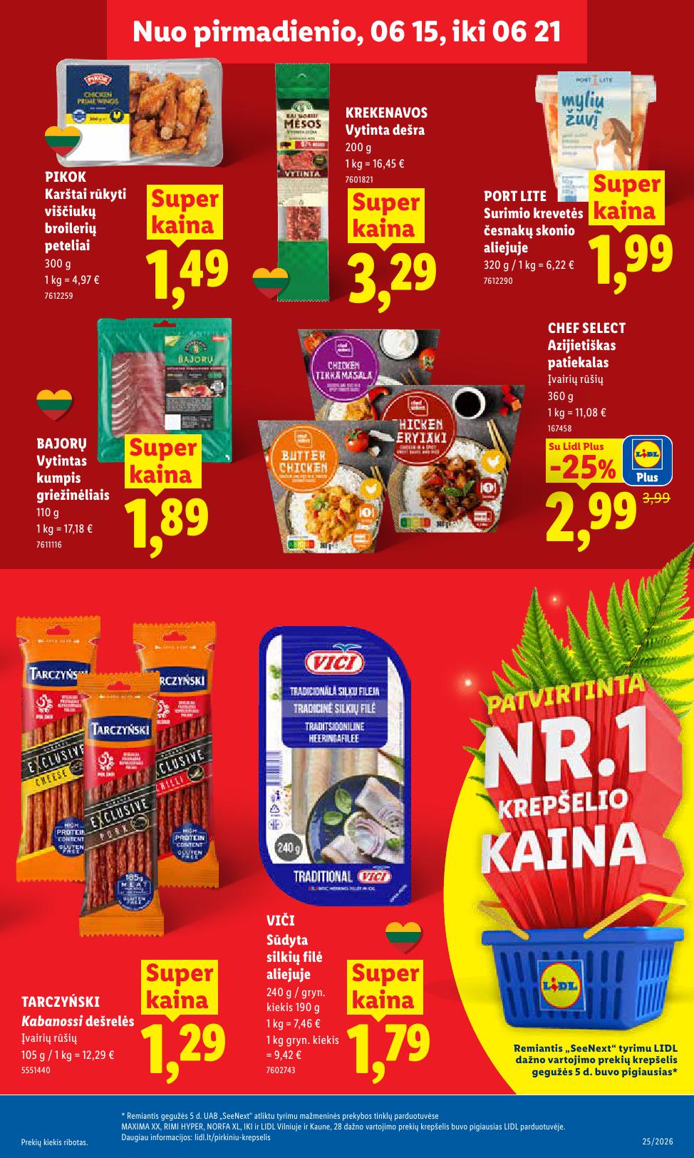 Naujausias LIDL kaininis katalogas 2026.06.15 - 2026.06.21