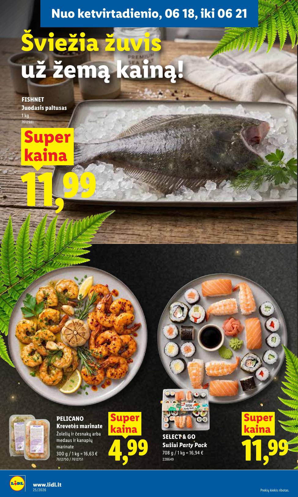 Naujausias LIDL kaininis katalogas 2026.06.15 - 2026.06.21