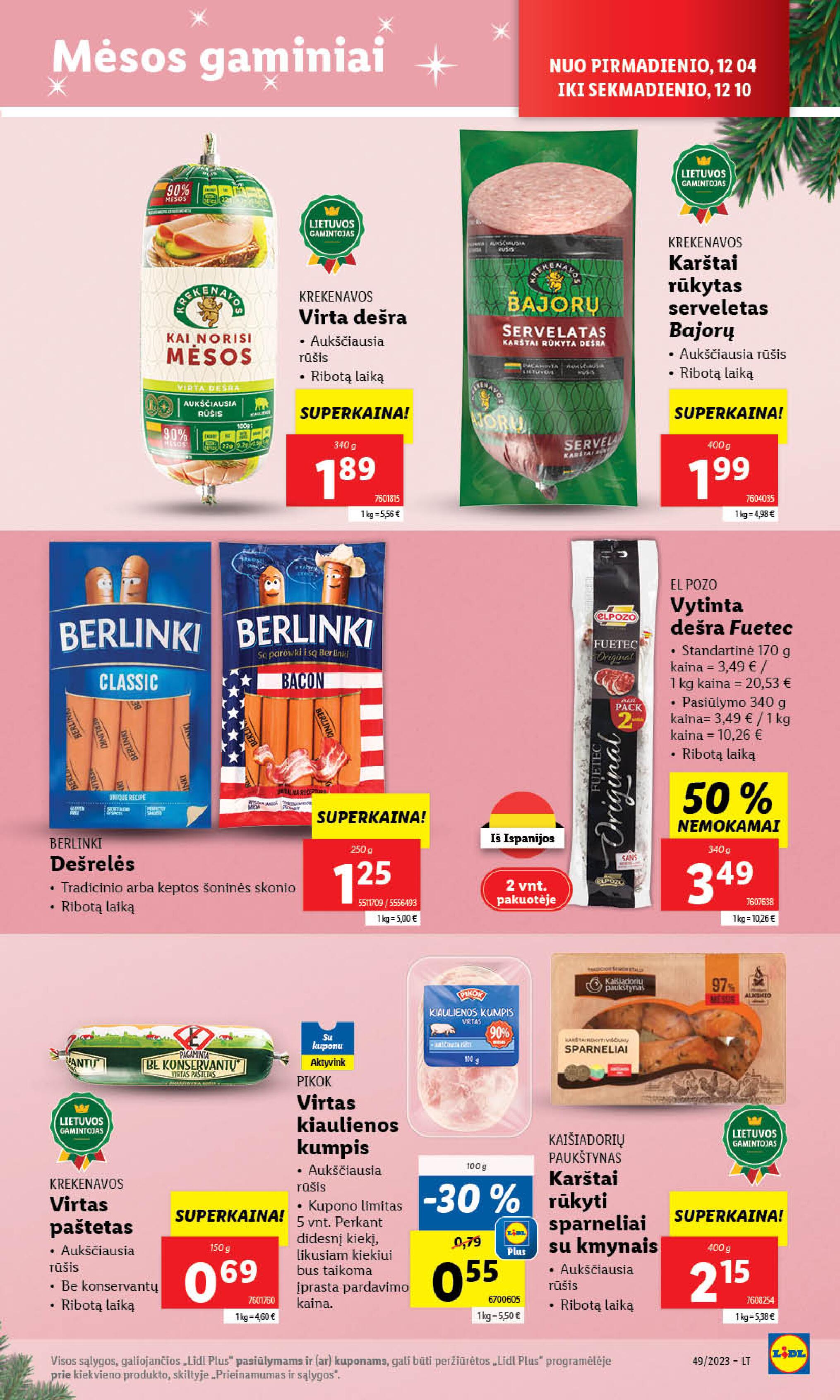 Naujausias LIDL kaininis katalogas 2023.12.04 - 2023.12.10