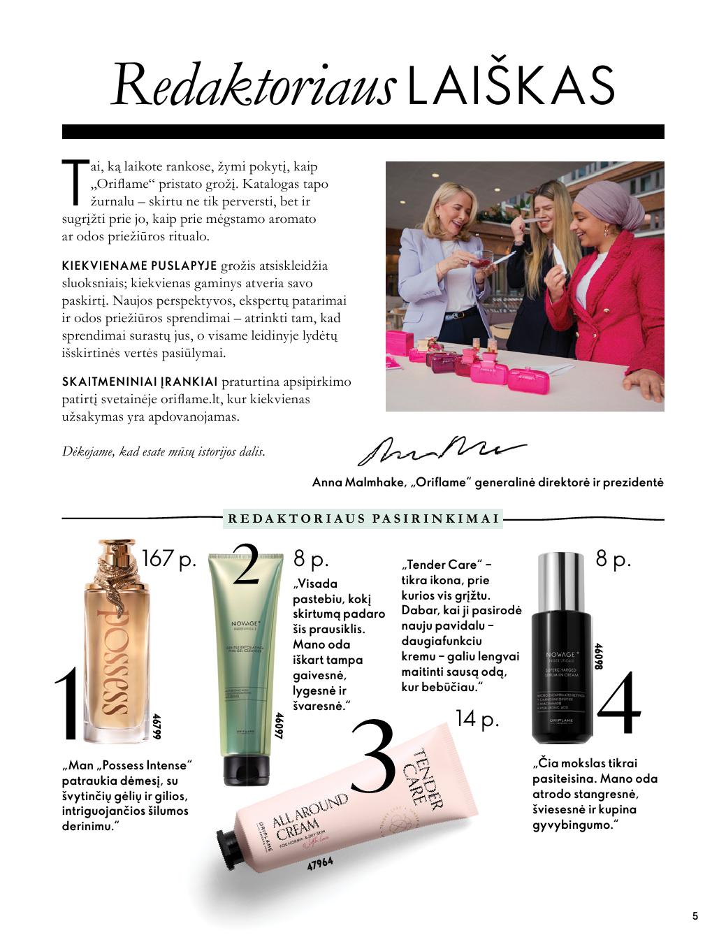 ORIFLAME katalogas galioja 2026.10.07 - 2026.11.17