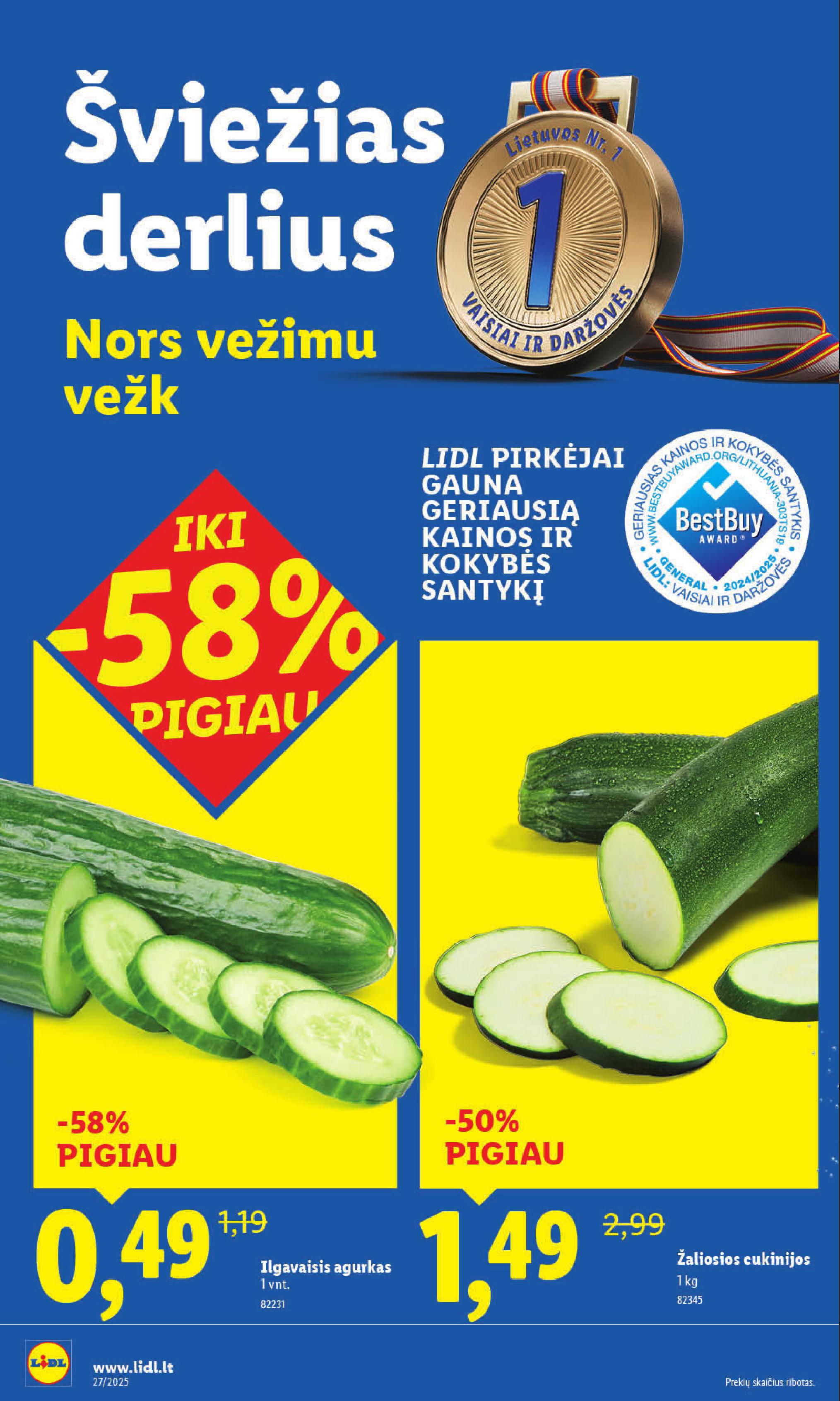 Naujausias LIDL kaininis katalogas 2025.06.30 - 2025.07.06