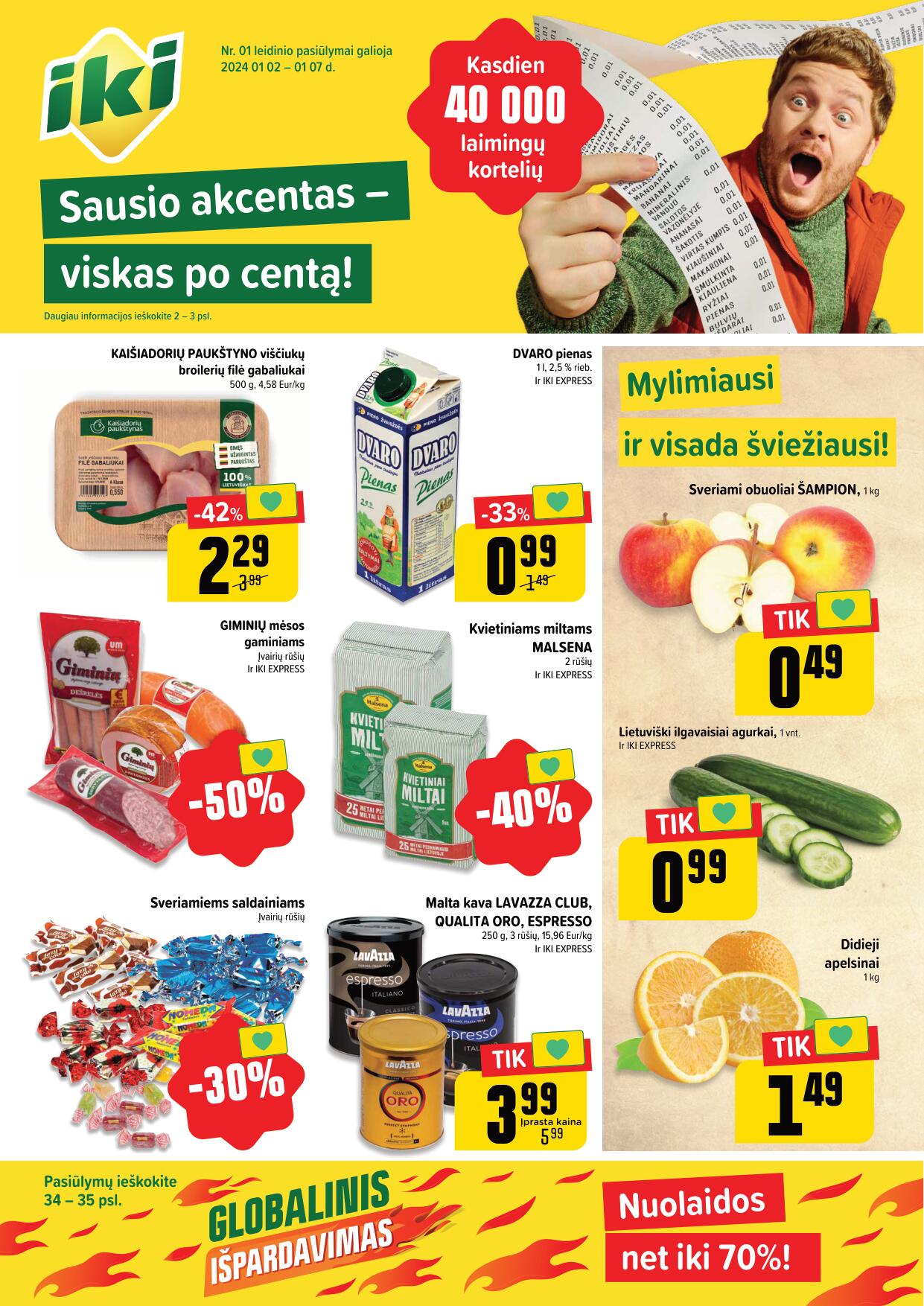 Naujausias IKI kaininis katalogas 2024.01.02 - 2024.01.07