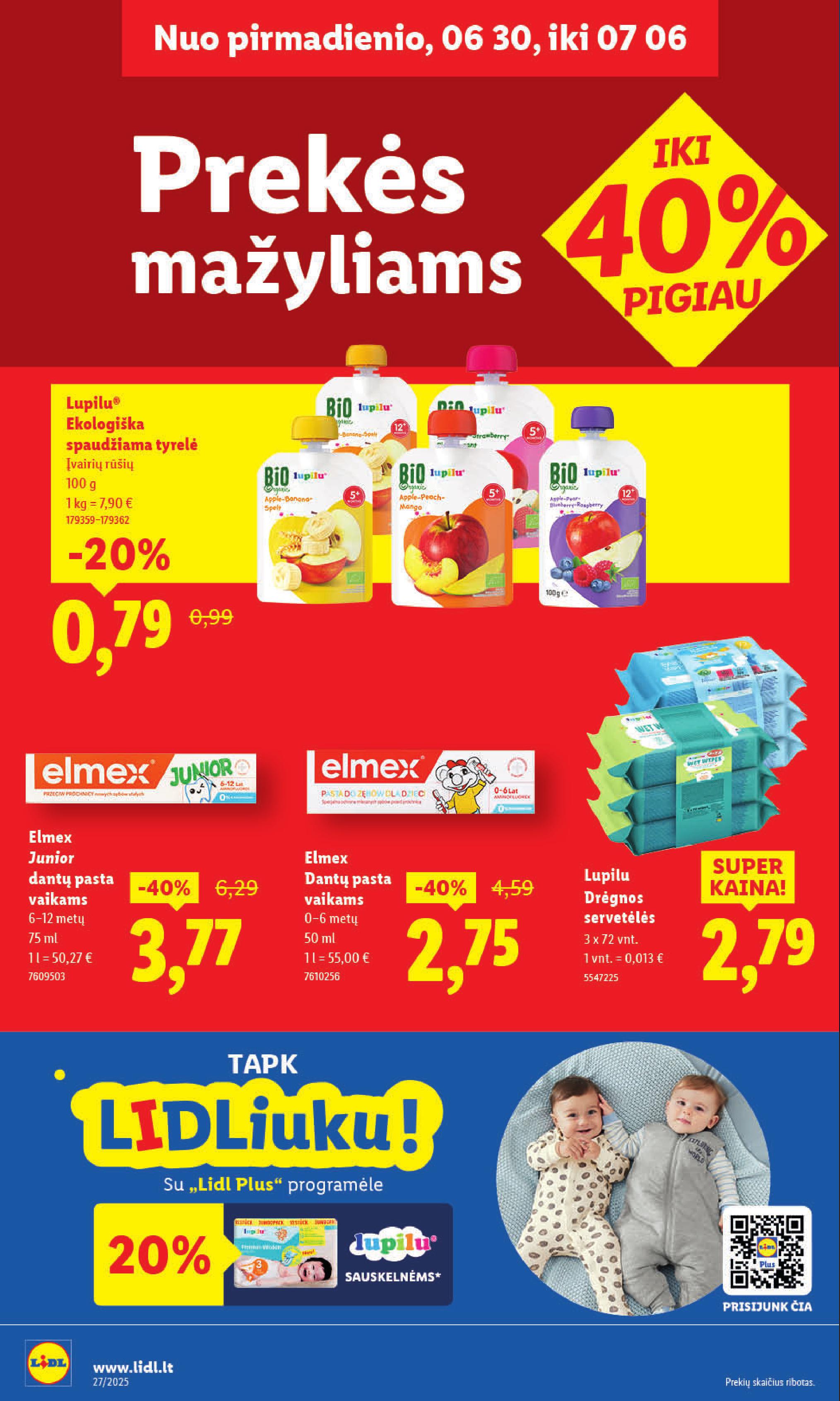 Naujausias LIDL kaininis katalogas 2025.06.30 - 2025.07.06