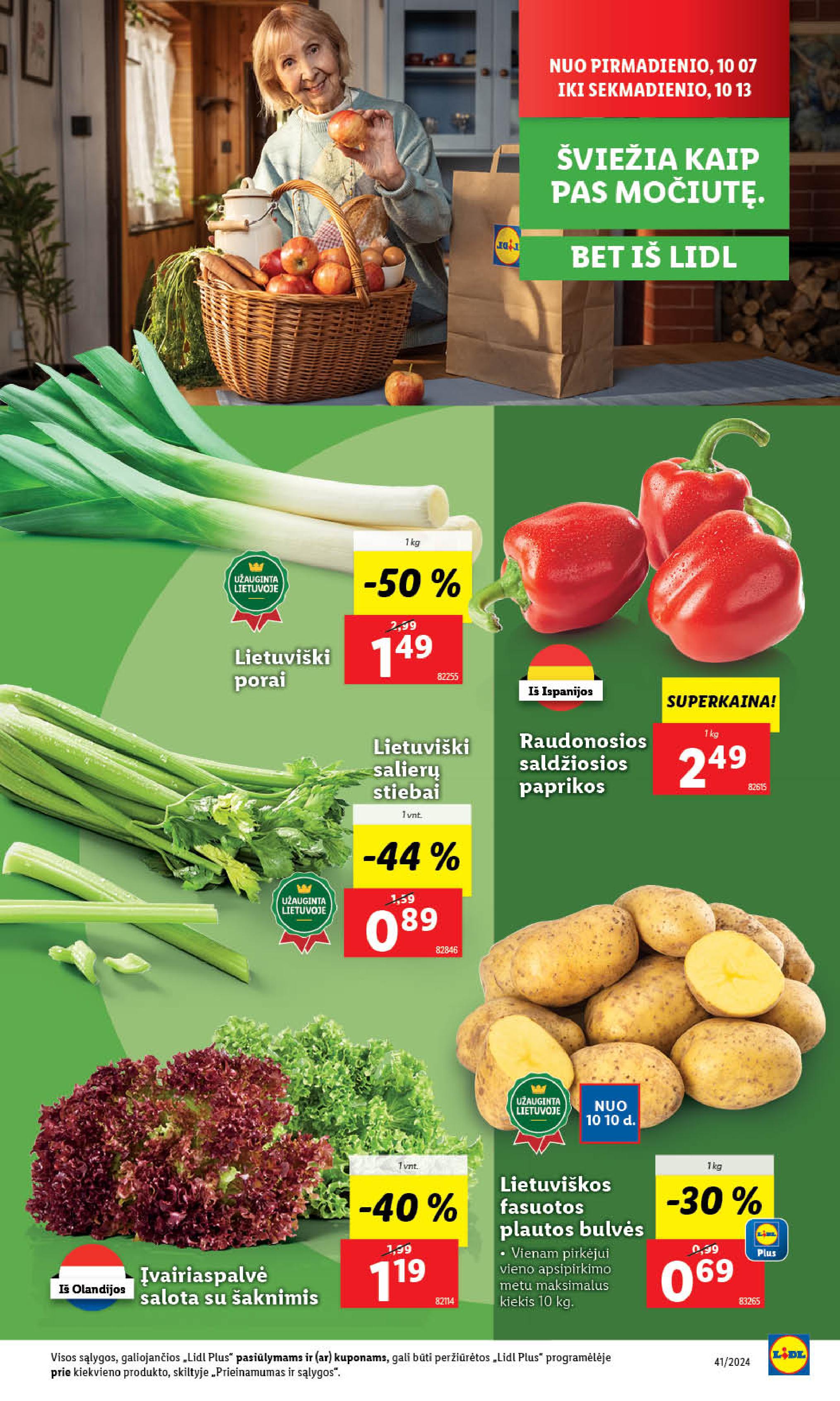Naujausias LIDL kaininis katalogas 2024.10.07 - 2024.10.13