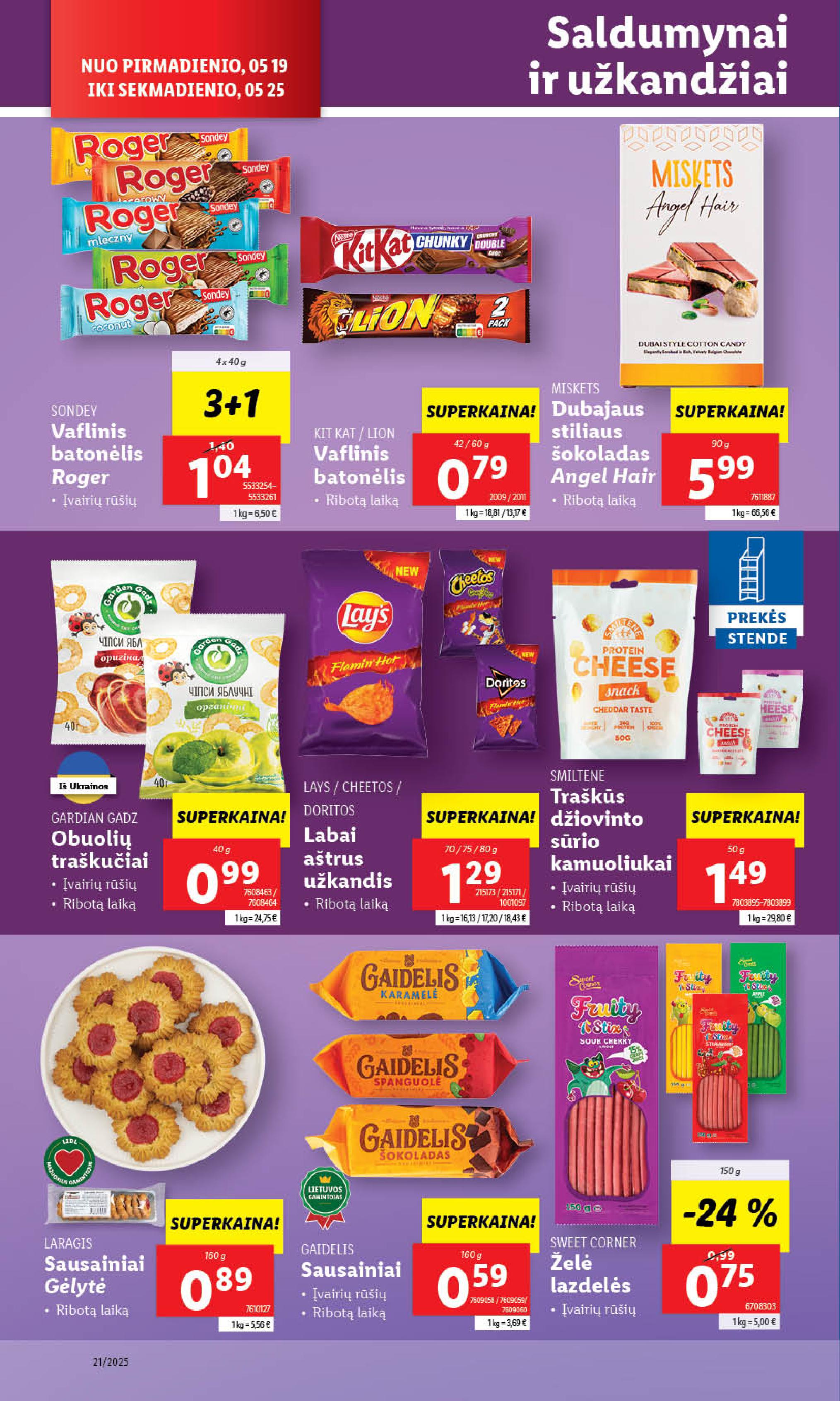 Naujausias LIDL kaininis katalogas 2025.05.19 - 2025.05.25