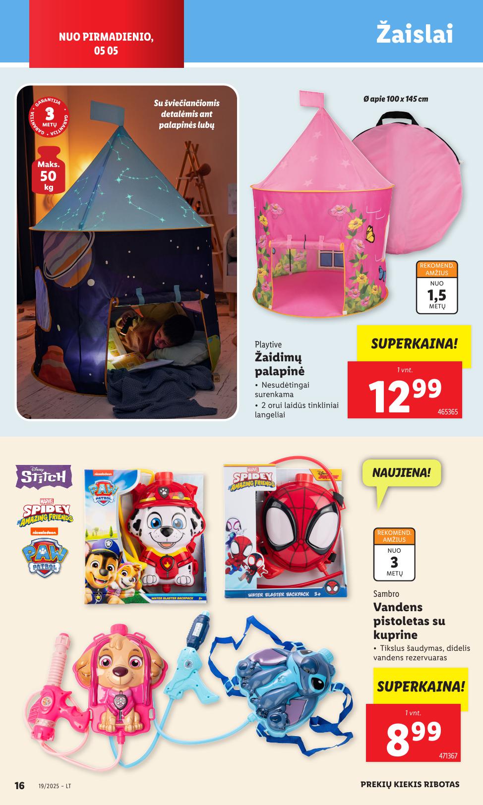 LIDL ne maisto prekių leidinys 2025.05.05 - 2025.05.11
