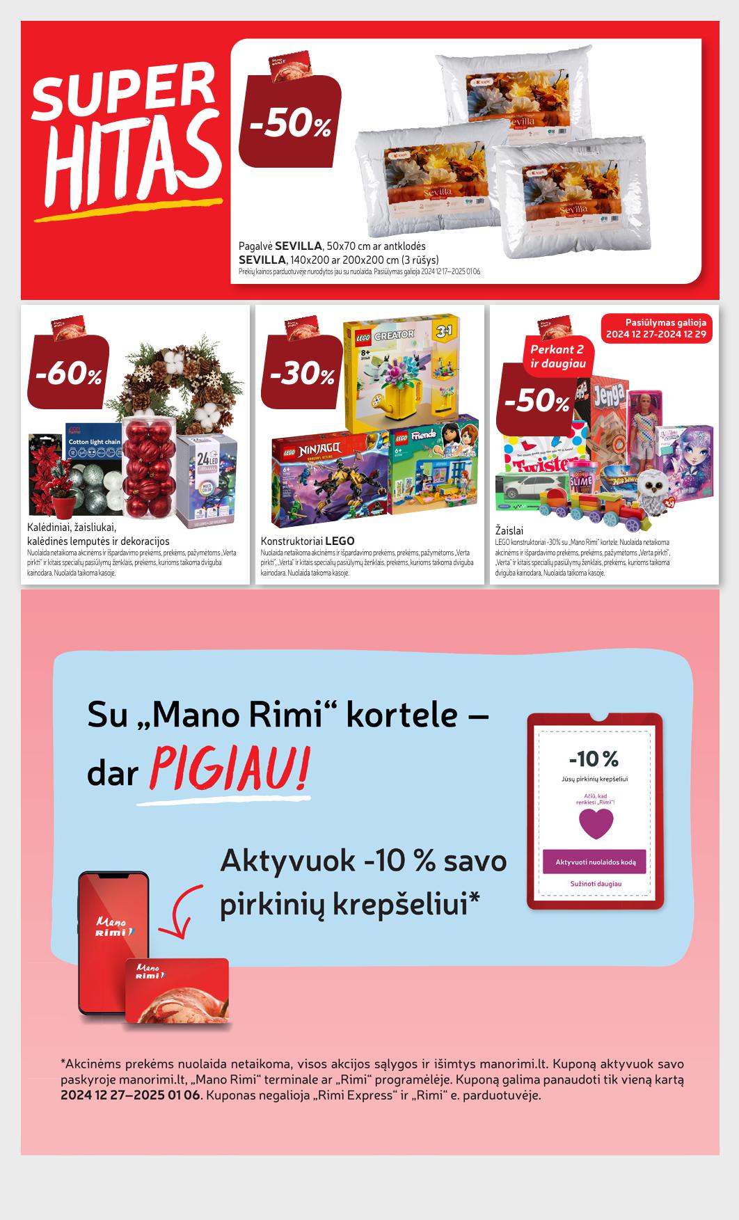 Naujausias RIMI kaininis katalogas 2024.12.27 - 2025.01.06