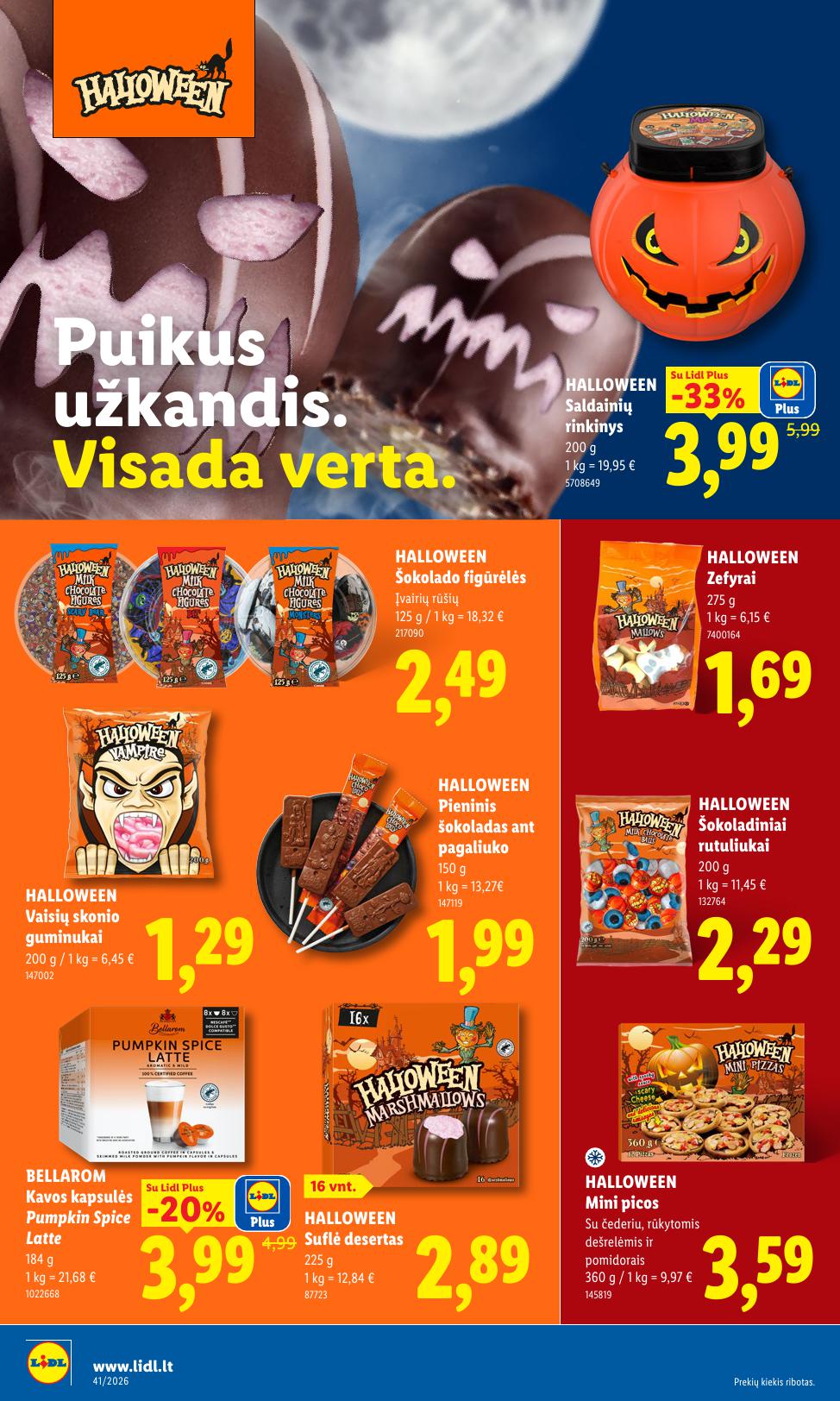 Naujausias LIDL kaininis katalogas 2026.10.05 - 2026.10.11