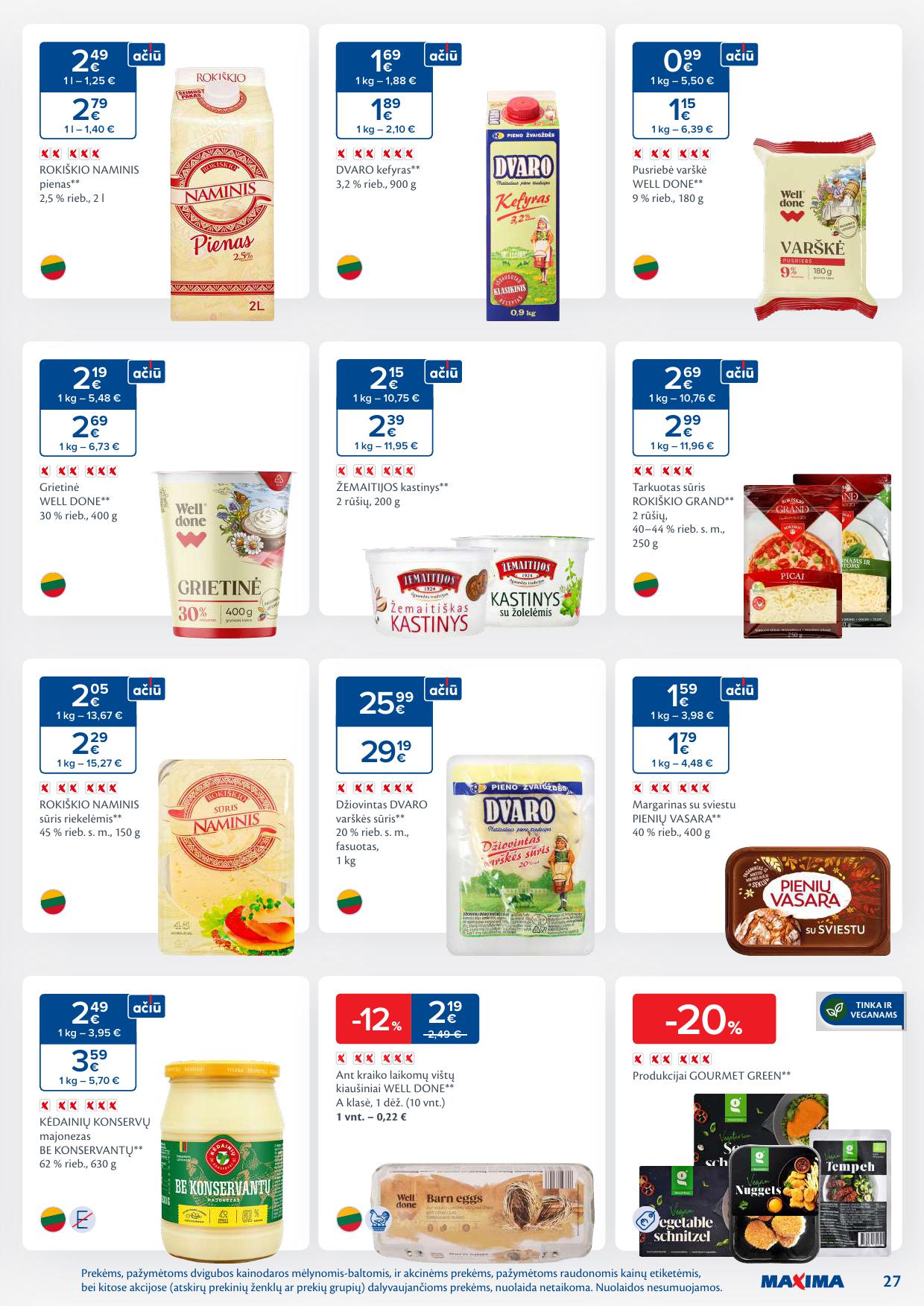 Naujausias MAXIMA kaininis katalogas 2026.01.27 - 2026.02.02