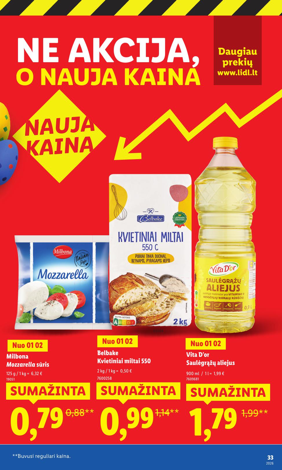 LIDL katalogas "Didysis kainų mažinimas"