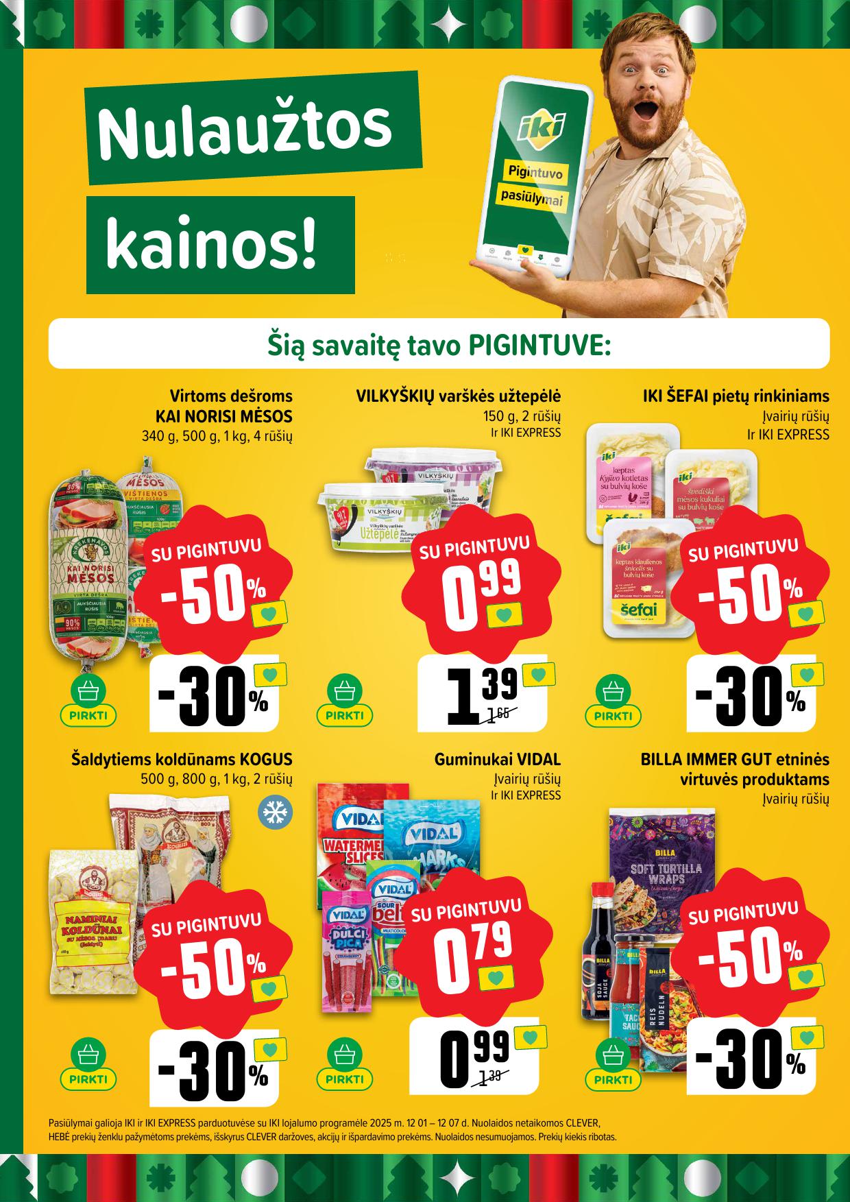 Naujausias IKI kaininis katalogas 2025.12.01 - 2025.12.07