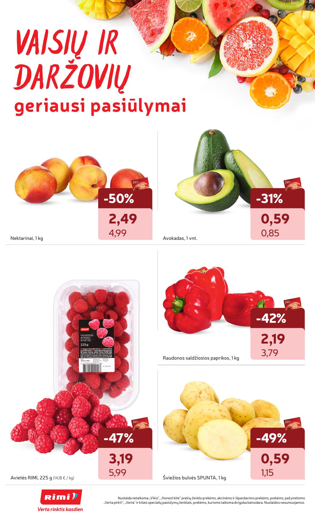 Naujausias RIMI kaininis katalogas 2025.07.15 - 2025.07.21