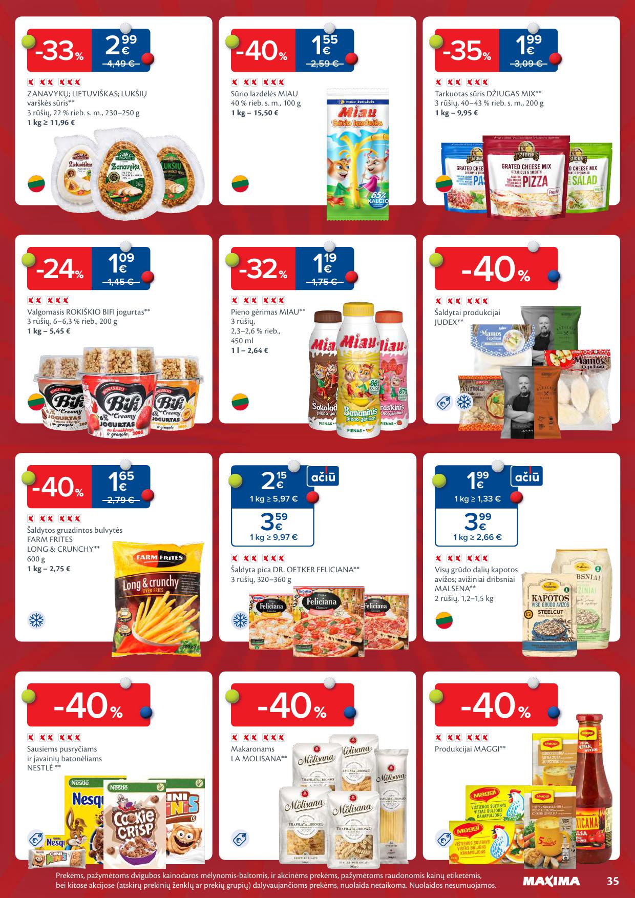 Naujausias MAXIMA kaininis katalogas 2026.01.27 - 2026.02.02