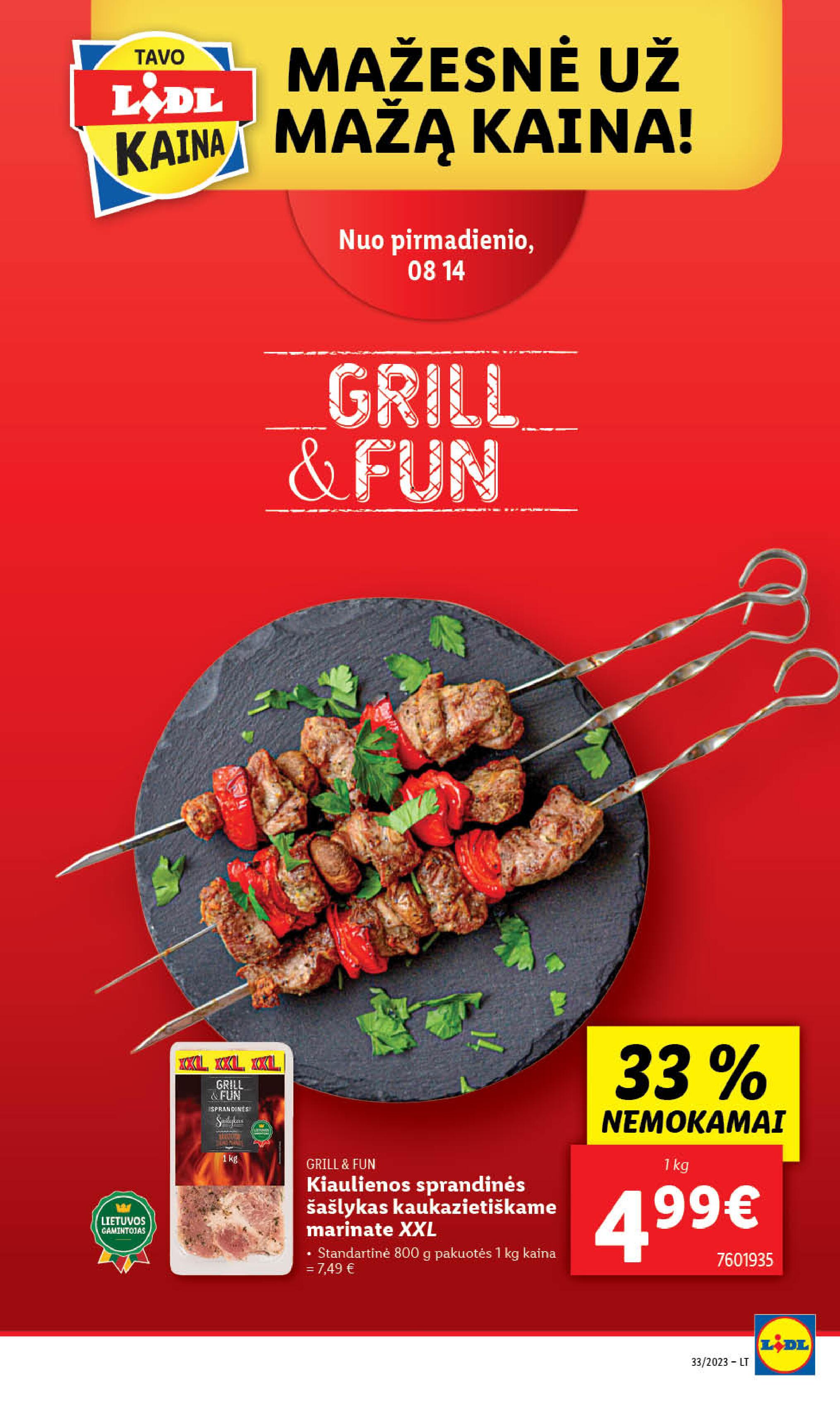 Naujausias LIDL kaininis katalogas 2023.08.14 - 2023.08.20