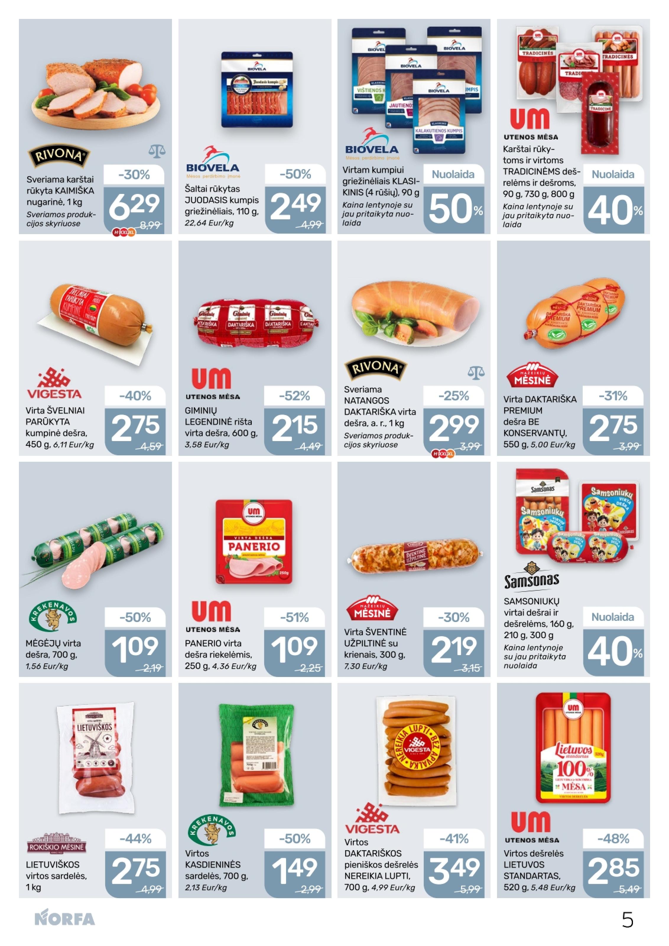 Naujausias NORFA kaininis katalogas 2026.02.19 - 2026.03.04