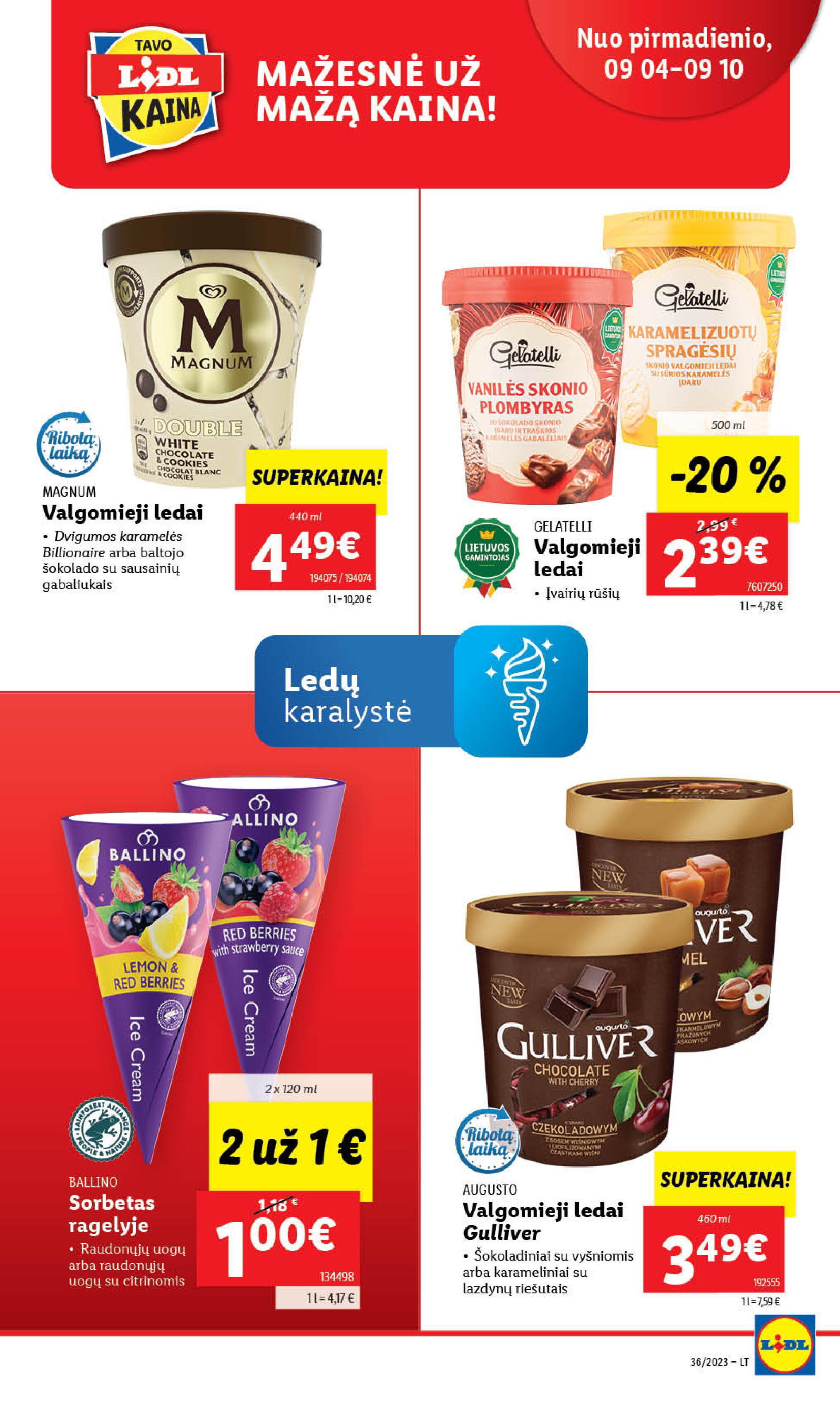 Naujausias LIDL kaininis katalogas 2023.09.04 - 2023.09.10