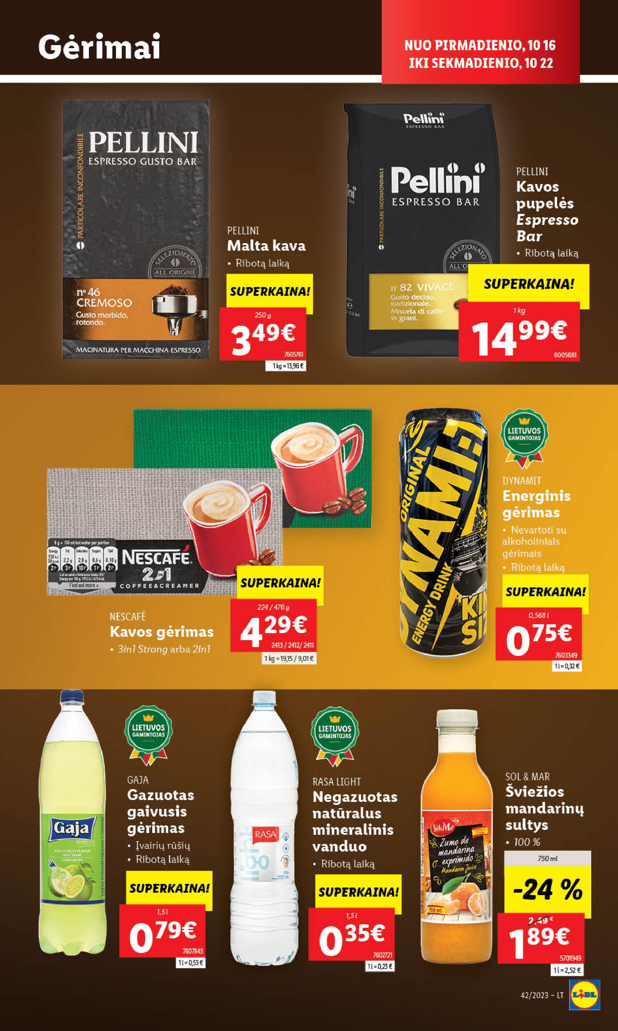 Naujausias LIDL kaininis katalogas 2023.10.16 - 2023.10.22