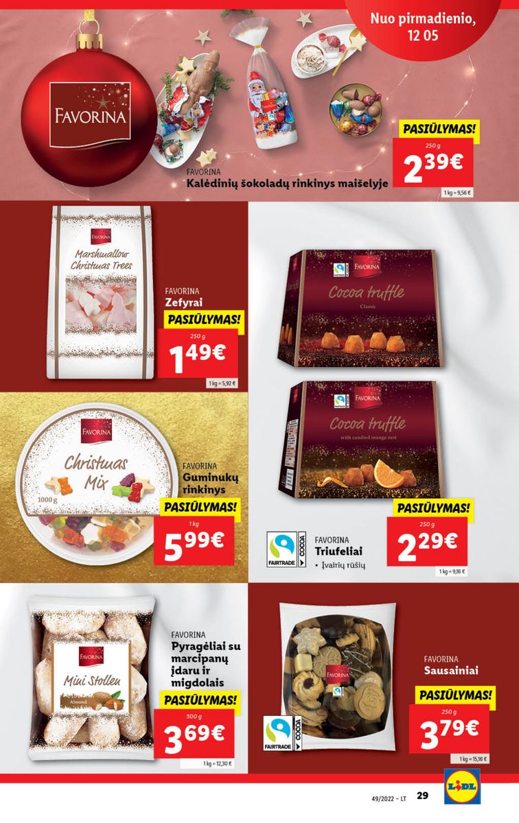 Naujausias LIDL kaininis katalogas 2022.12.05 - 2022.12.11