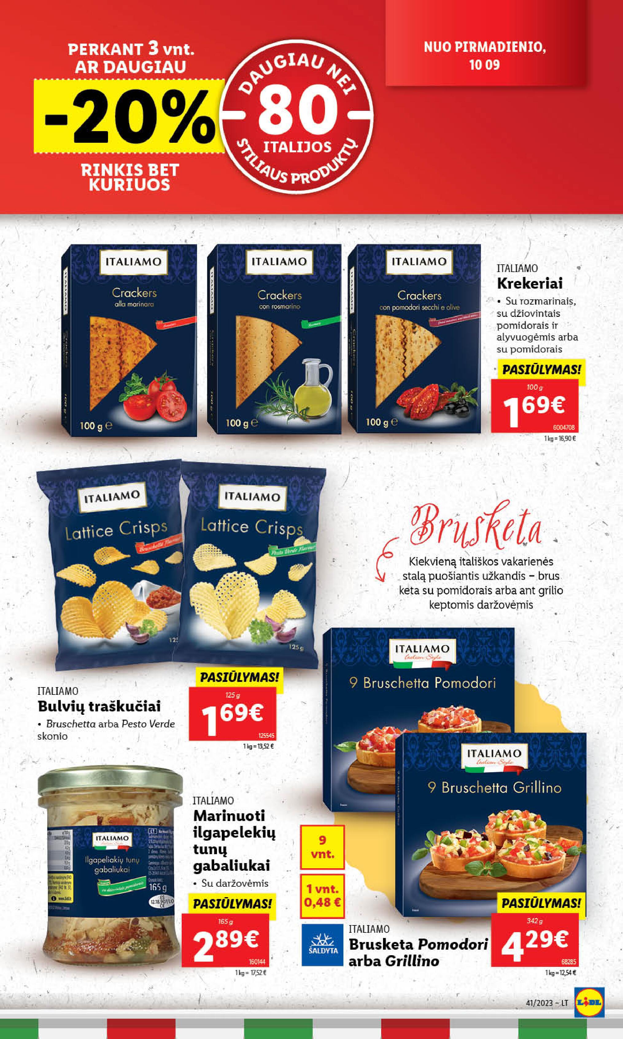 Naujausias LIDL kaininis katalogas 2023.10.09 - 2023.10.15