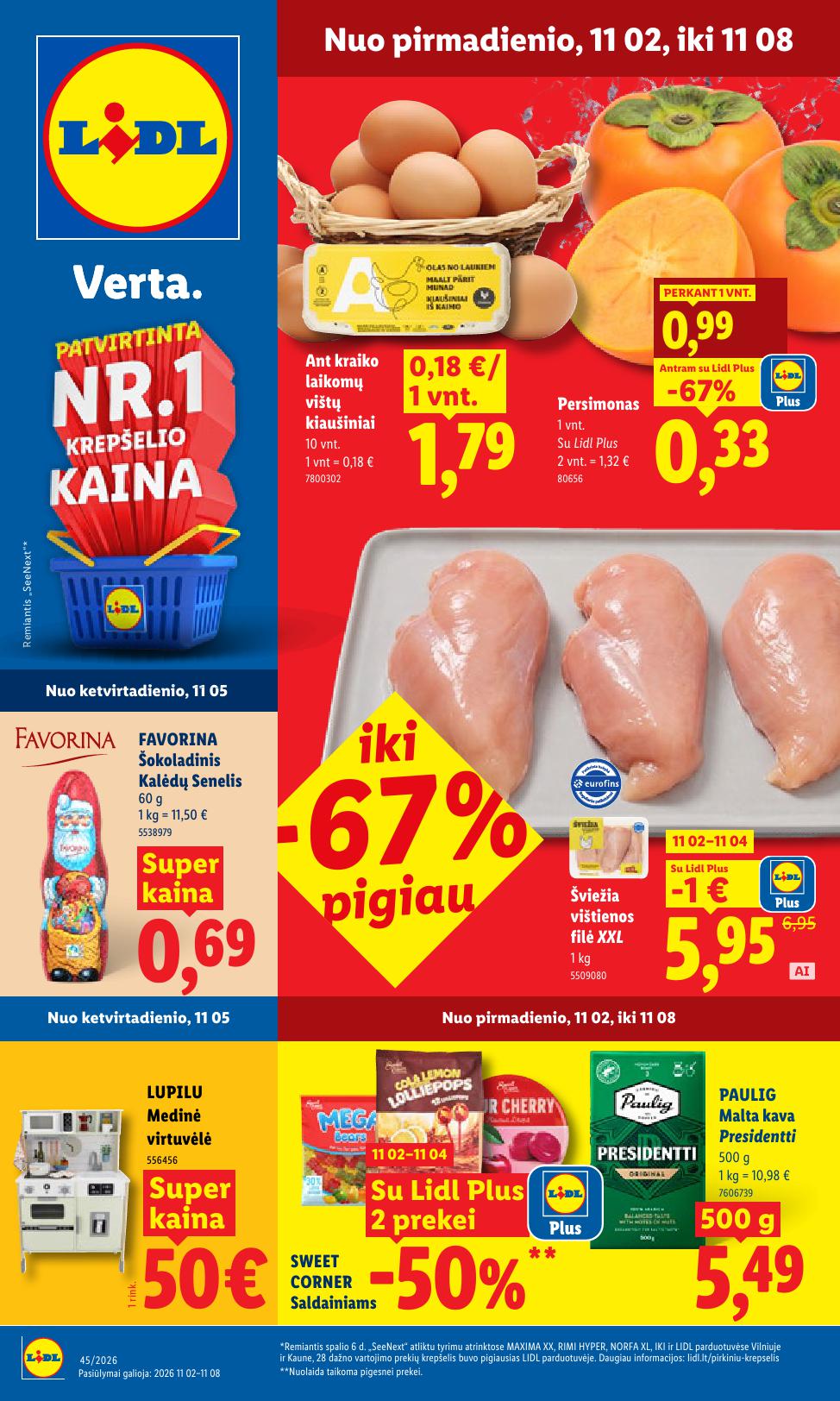 Naujausias LIDL kaininis katalogas 2026.11.02 - 2026.11.08
