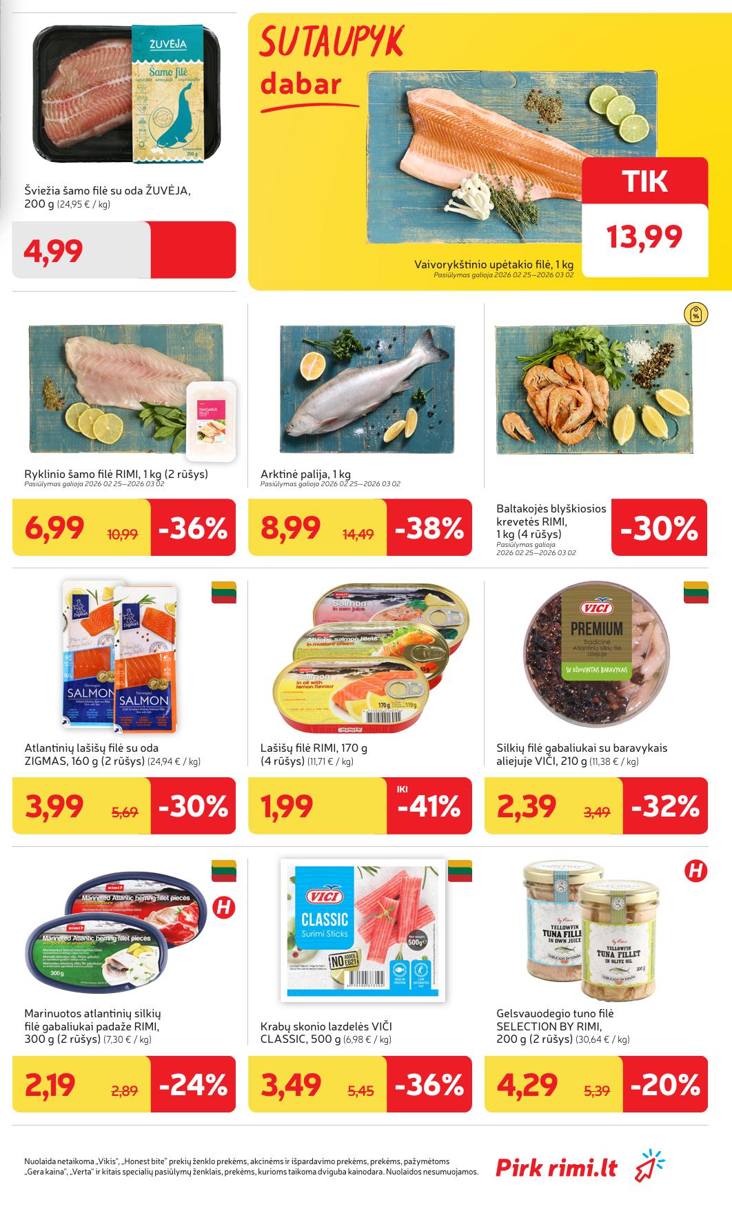 Naujausias RIMI kaininis katalogas 2026.02.24 - 2026.03.02