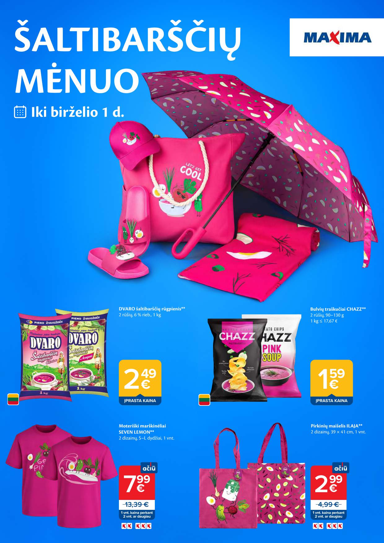 MAXIMA katalogas "ŠALTIBARŠČIŲ MĖNUO" 2026.04.21 - 2026.06.01