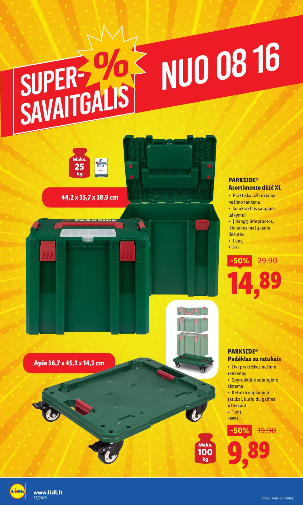 LIDL ne maisto prekių leidinys 2025.08.11 - 2025.08.17