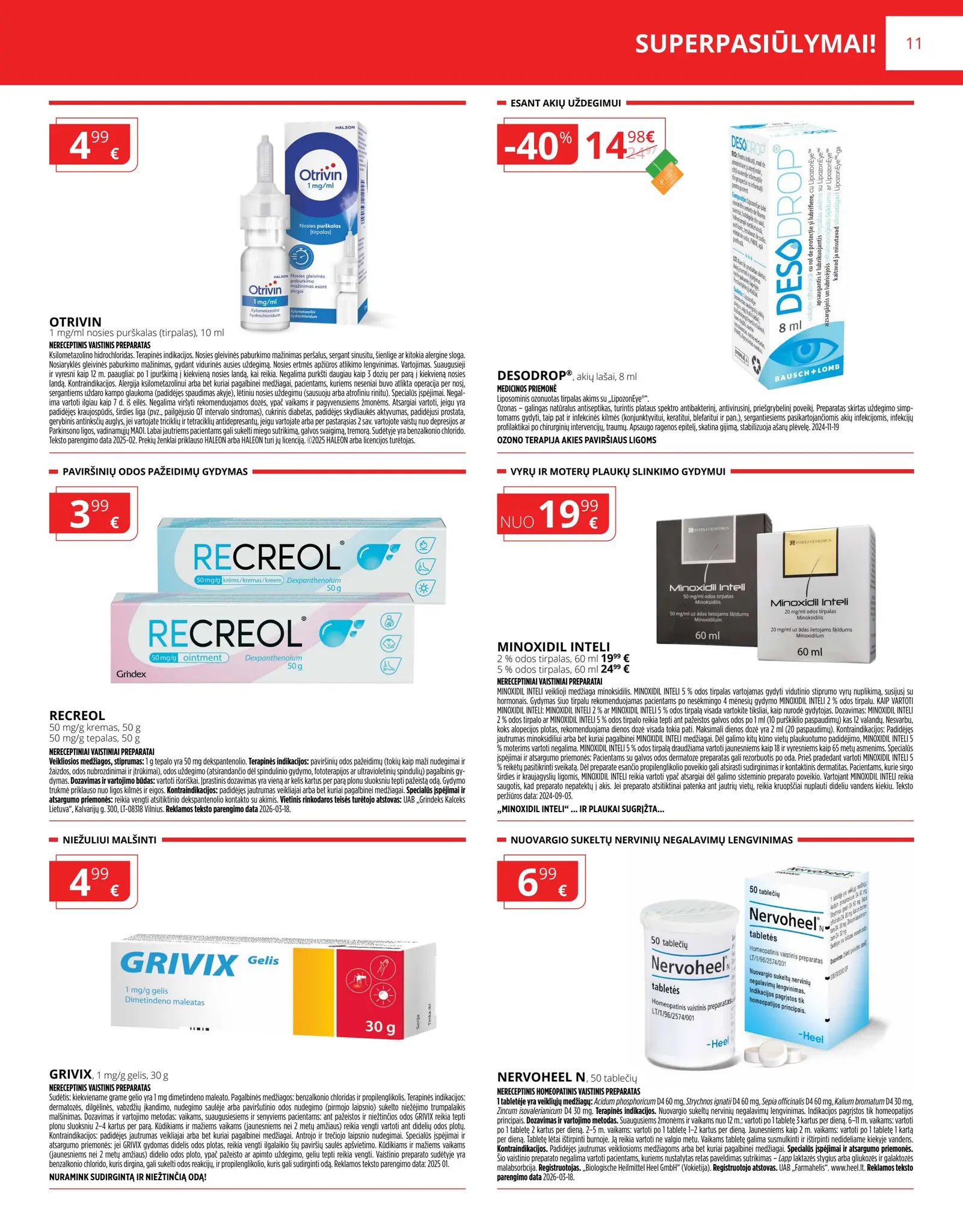 Naujas GINTARINĖS vaistinės leidinys nuo 2026.04.01 iki 2026.04.30