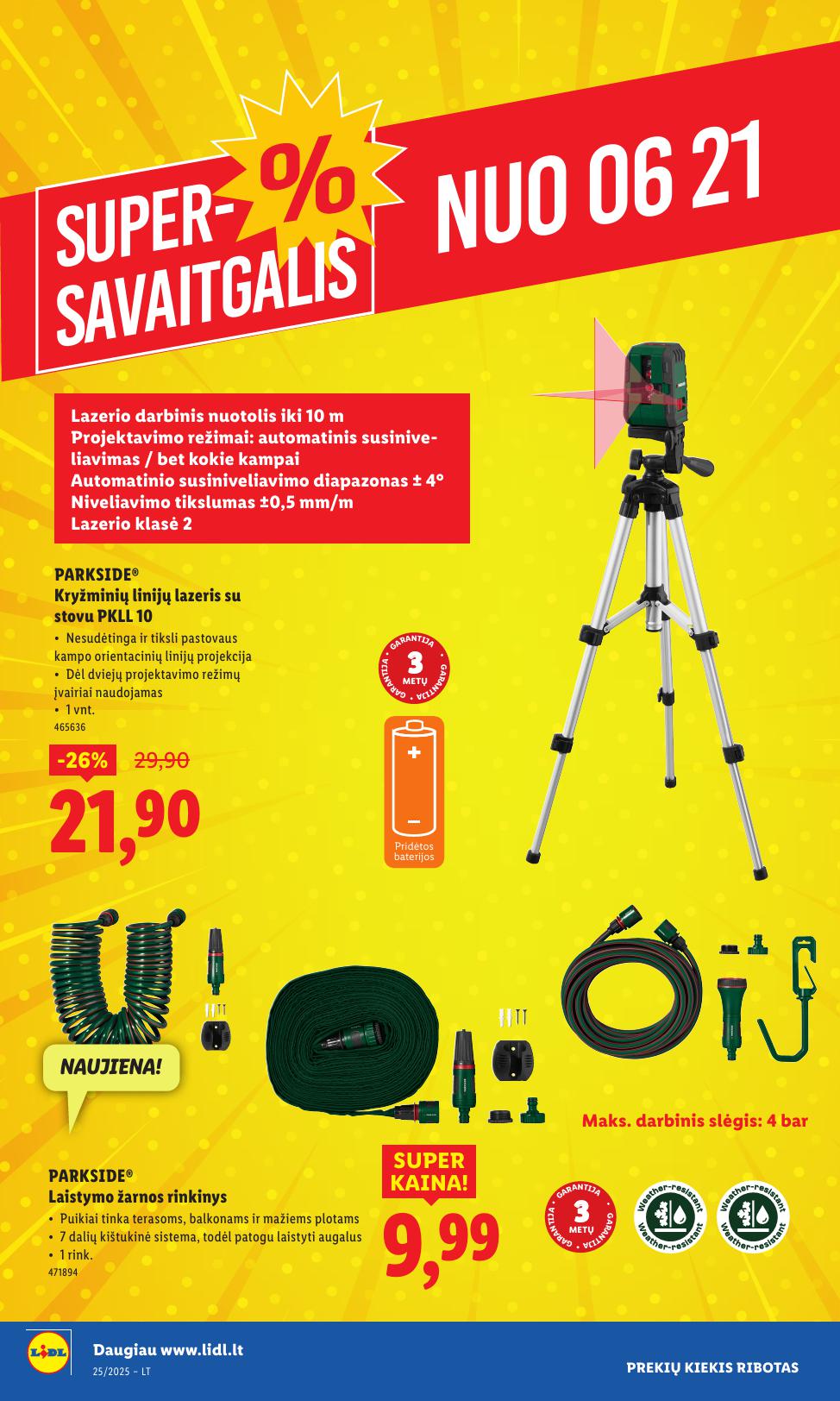 LIDL ne maisto prekių leidinys 2025.06.16 - 2025.06.22