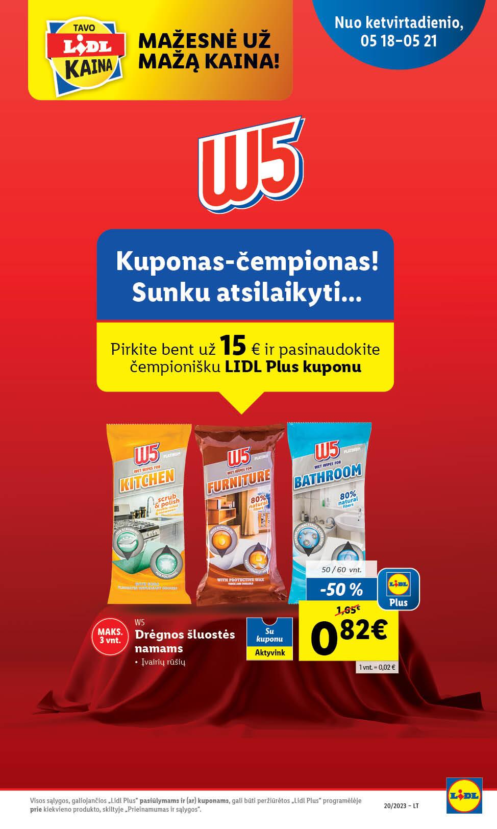 Naujausias LIDL kaininis katalogas 2023.05.15 - 2023.05.21