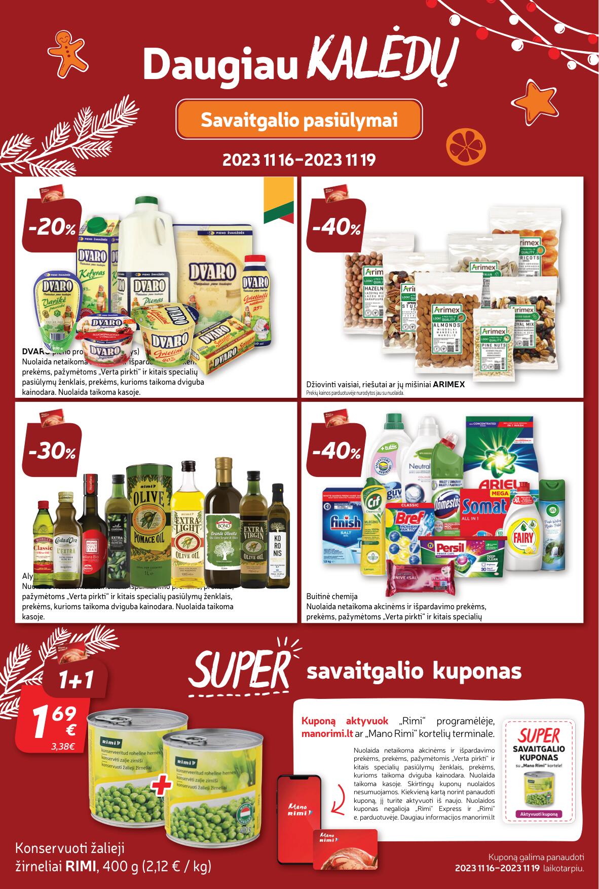 Naujausias RIMI kaininis katalogas 2023.11.14 - 2023.11.20
