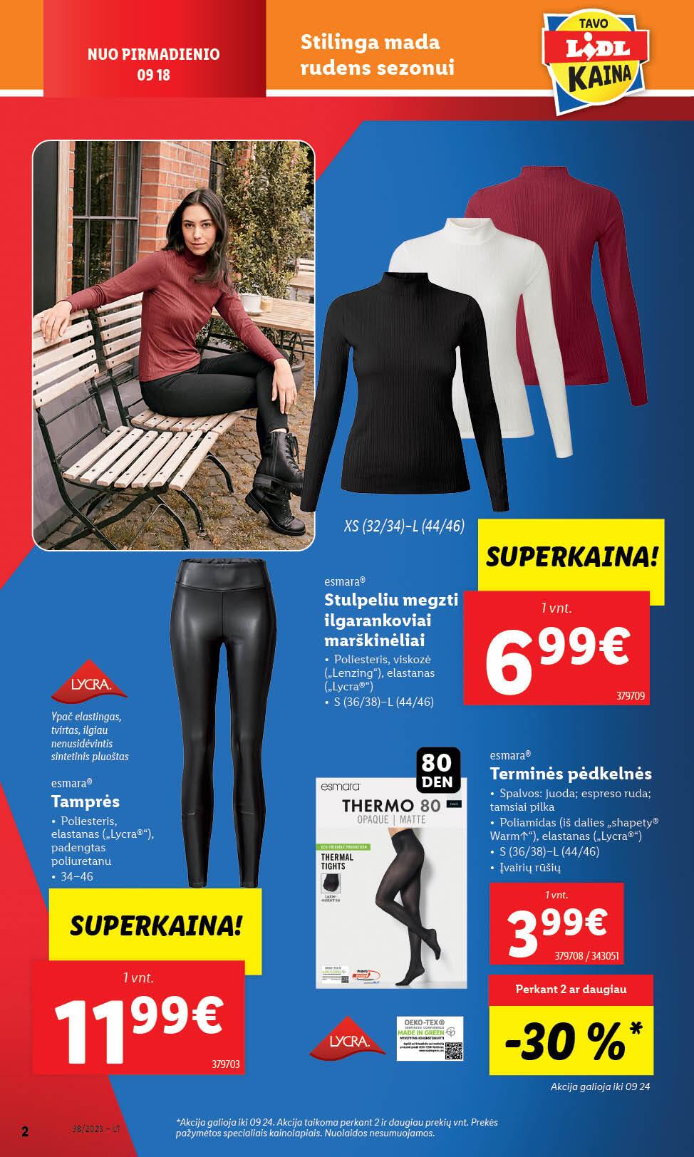 LIDL ne maisto prekių leidinys 2023.09.18 - 2023.09.24.
