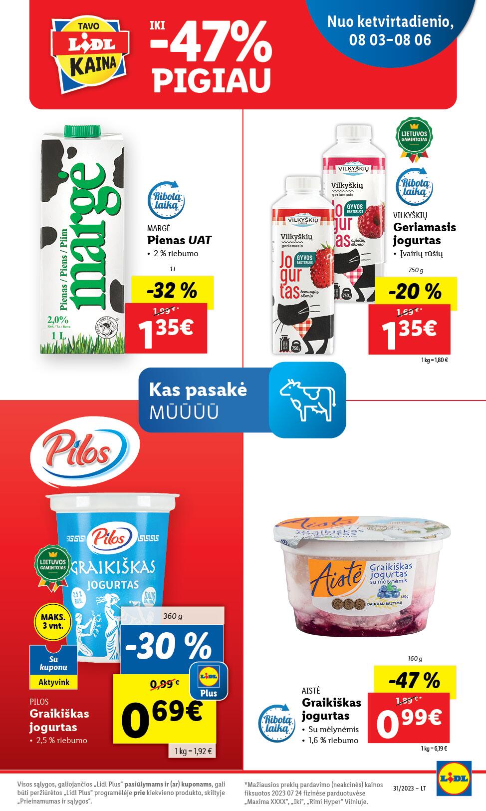 Naujausias LIDL kaininis katalogas 2023.07.31 - 2023.08.06