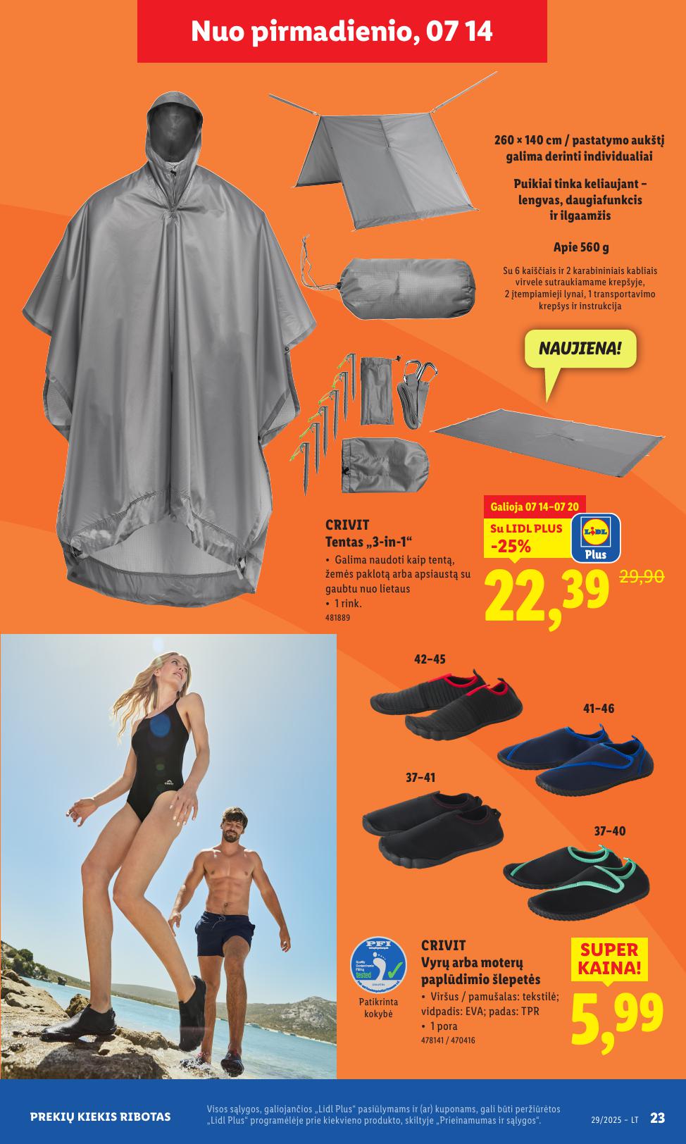 LIDL ne maisto prekių leidinys 2025.07.14 - 2025.07.20