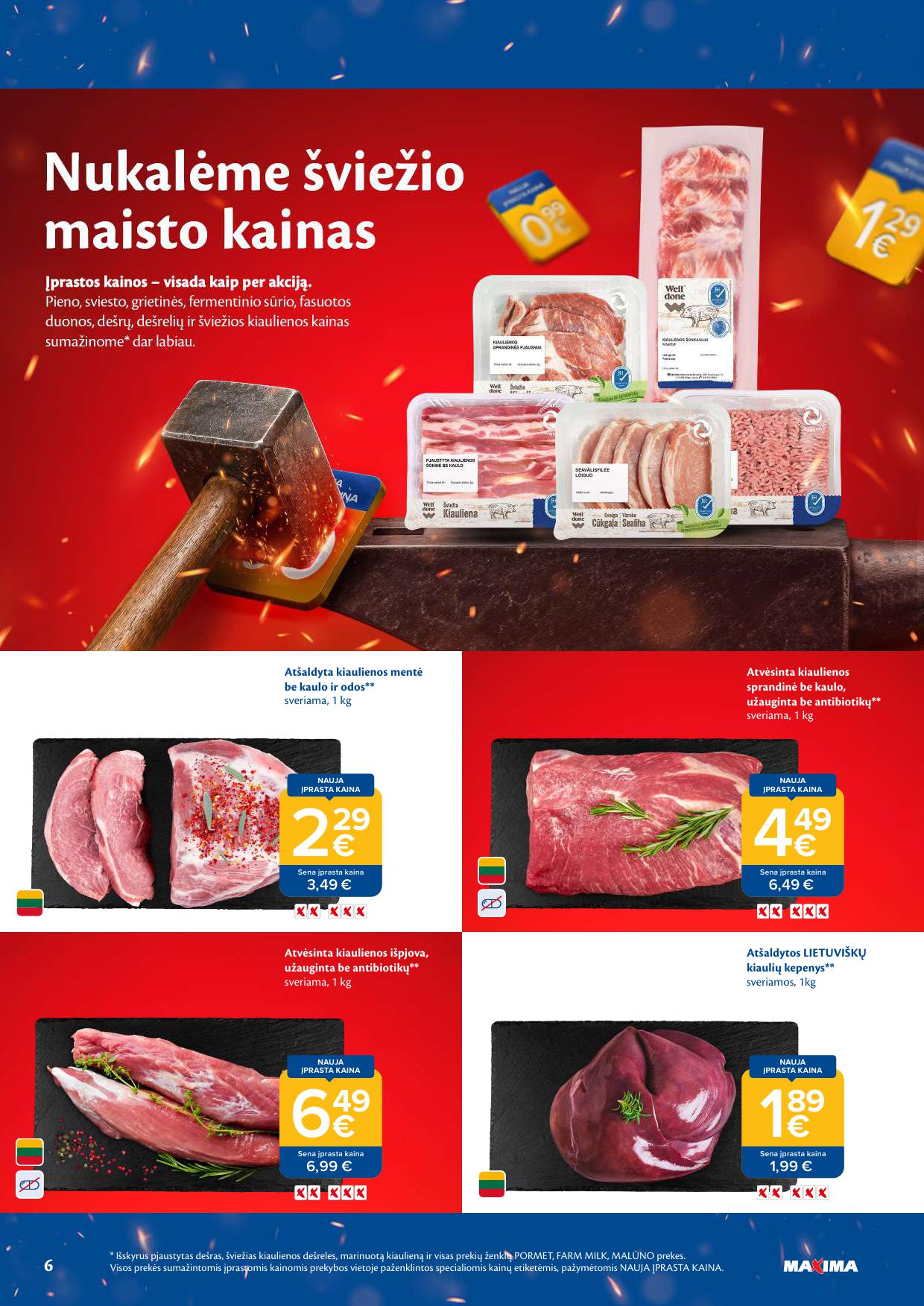 Naujausias MAXIMA kaininis katalogas 2026.08.25 - 2026.08.31