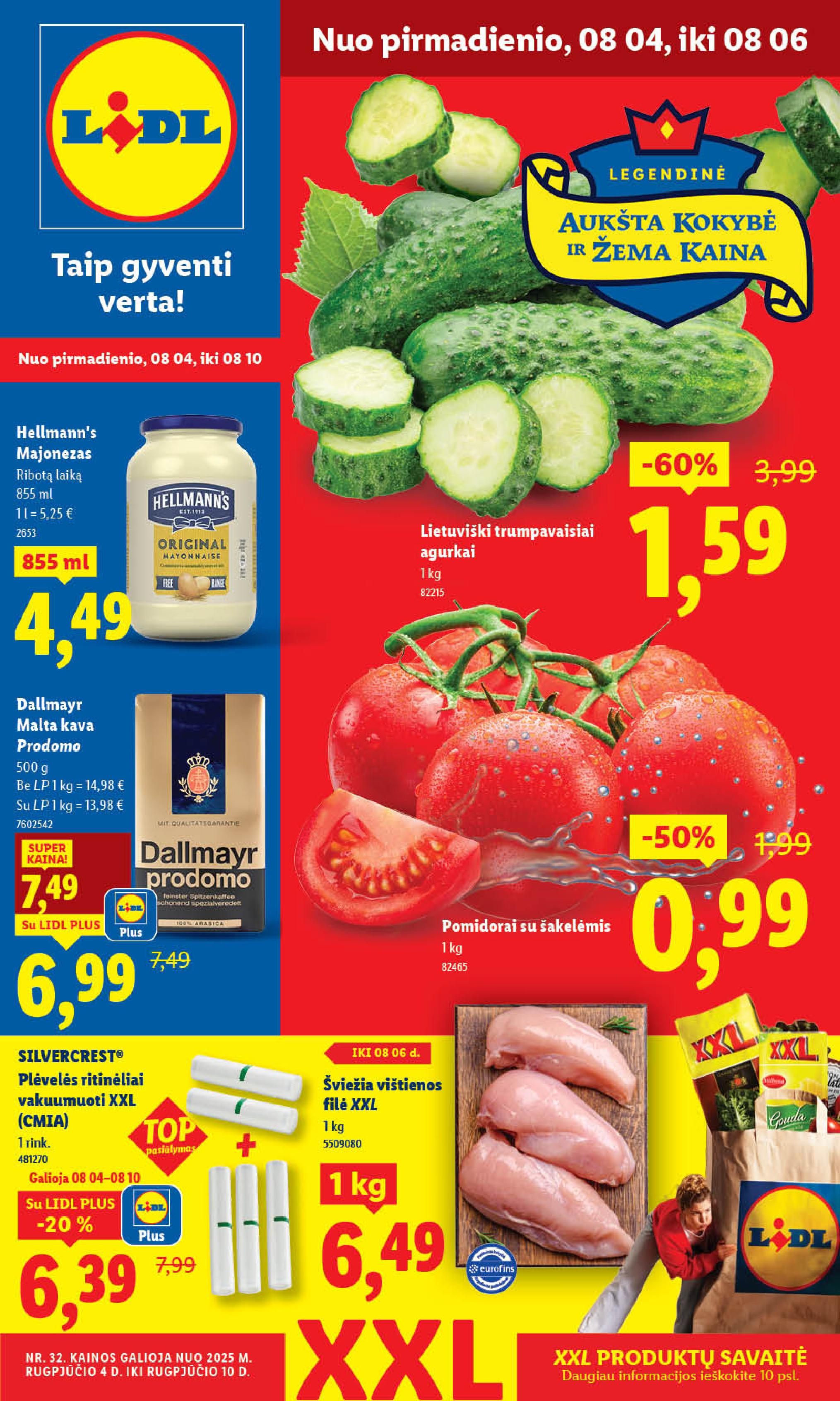 Naujausias LIDL kaininis katalogas 2025.08.04 - 2025.08.10