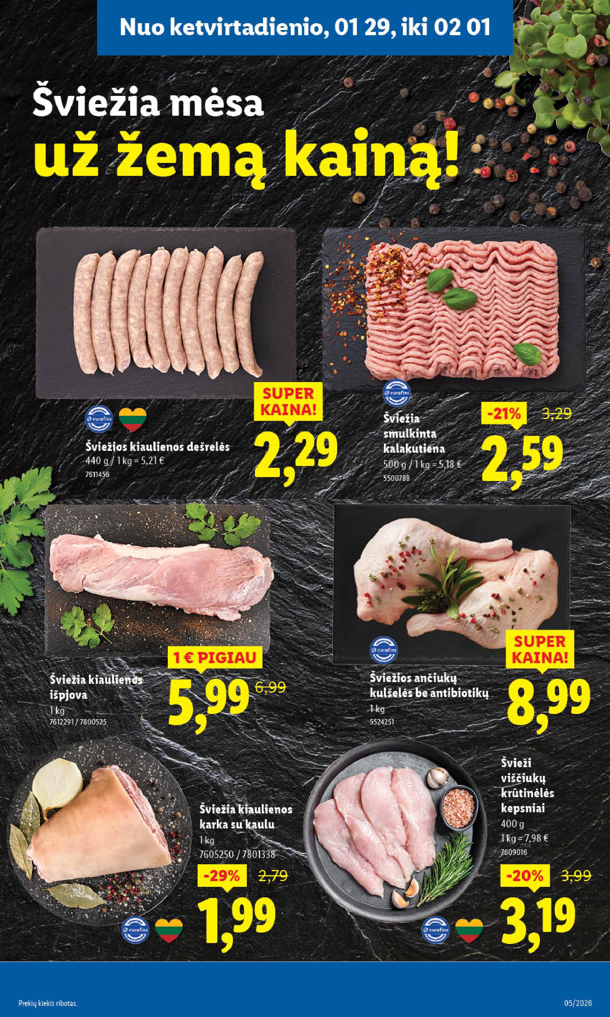 Naujausias LIDL kaininis katalogas 2026.01.26 - 2026.02.01