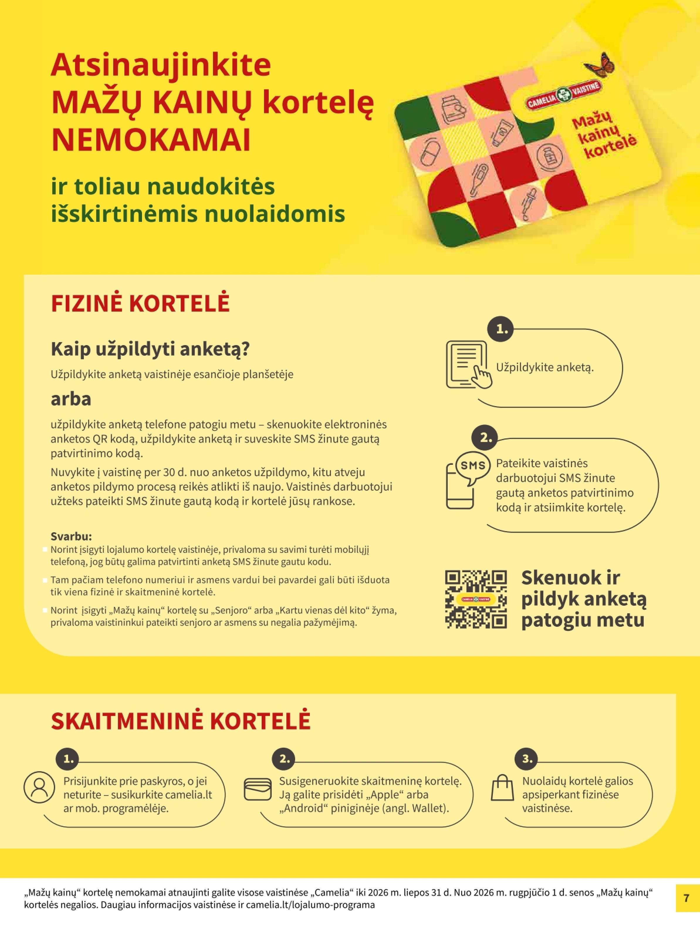 CAMELIA vaistinės akcijų leidinys 2026.05.01 - 2026.05.31