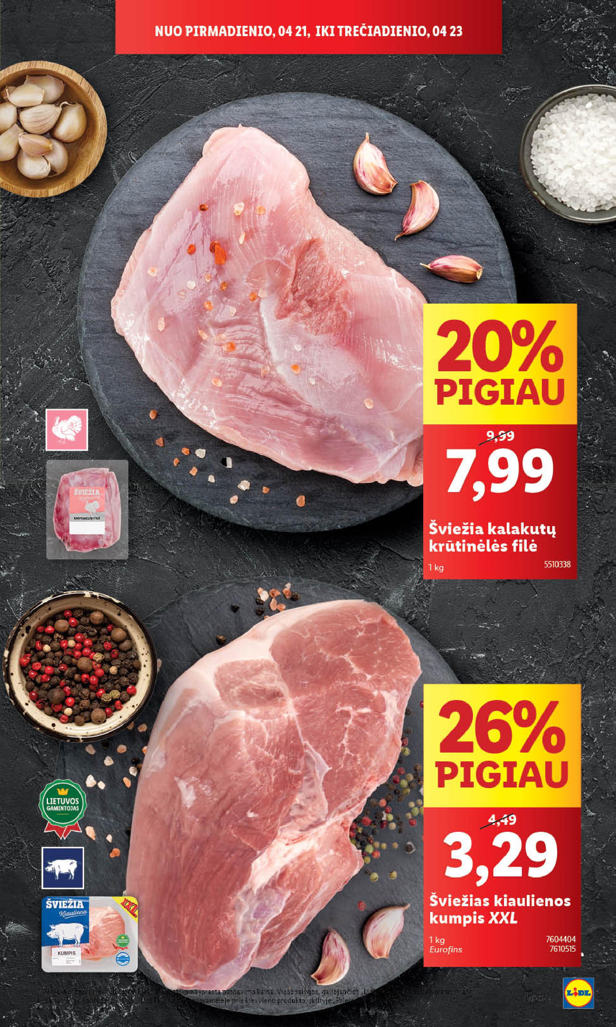 LIDL akcijų ir nuolaidų leidinys 2025.04.21 - 2025.04.27